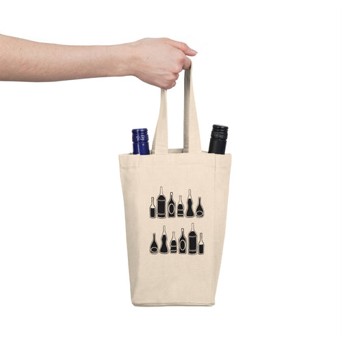 Black Bottle Wine Tote