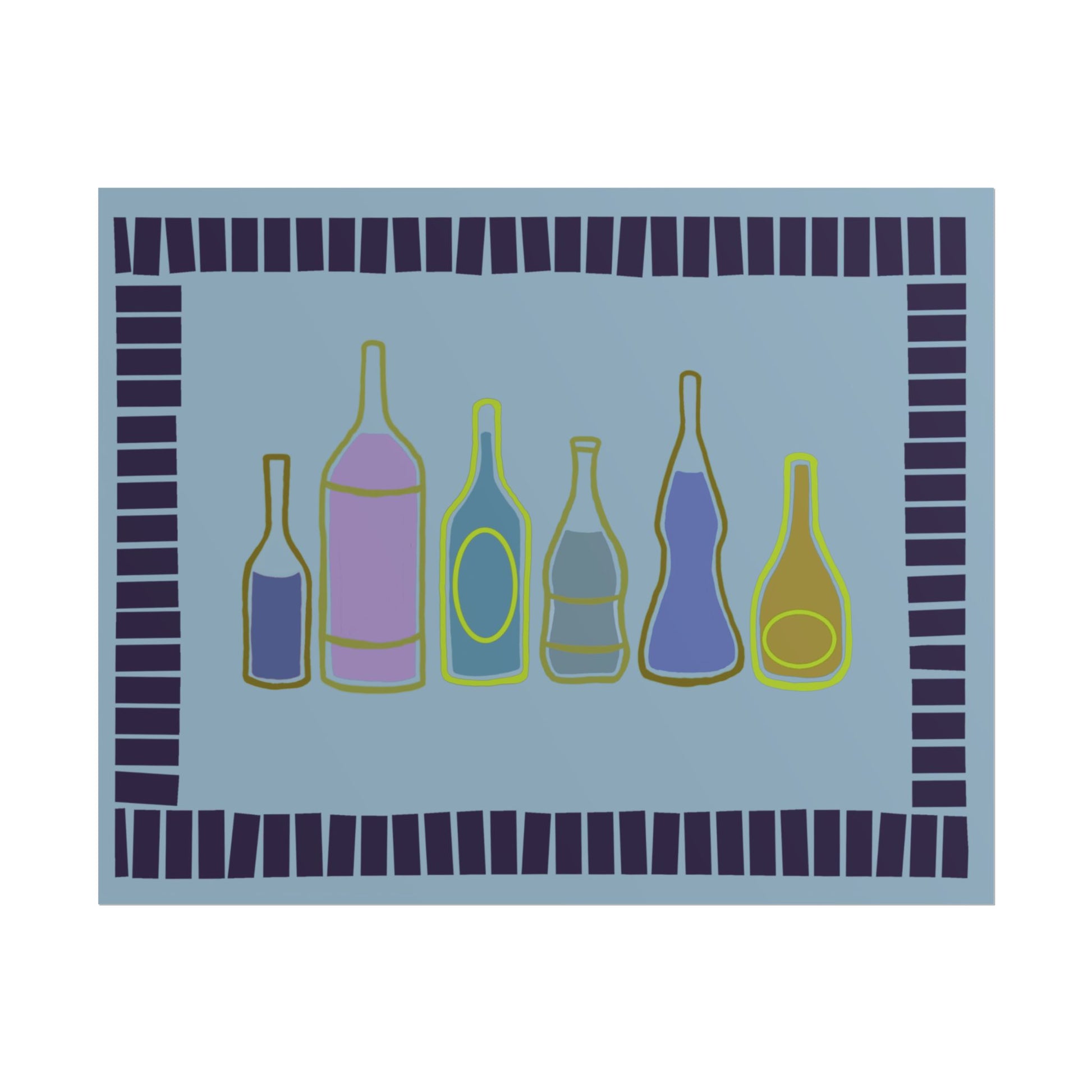 Blue Bottle Print