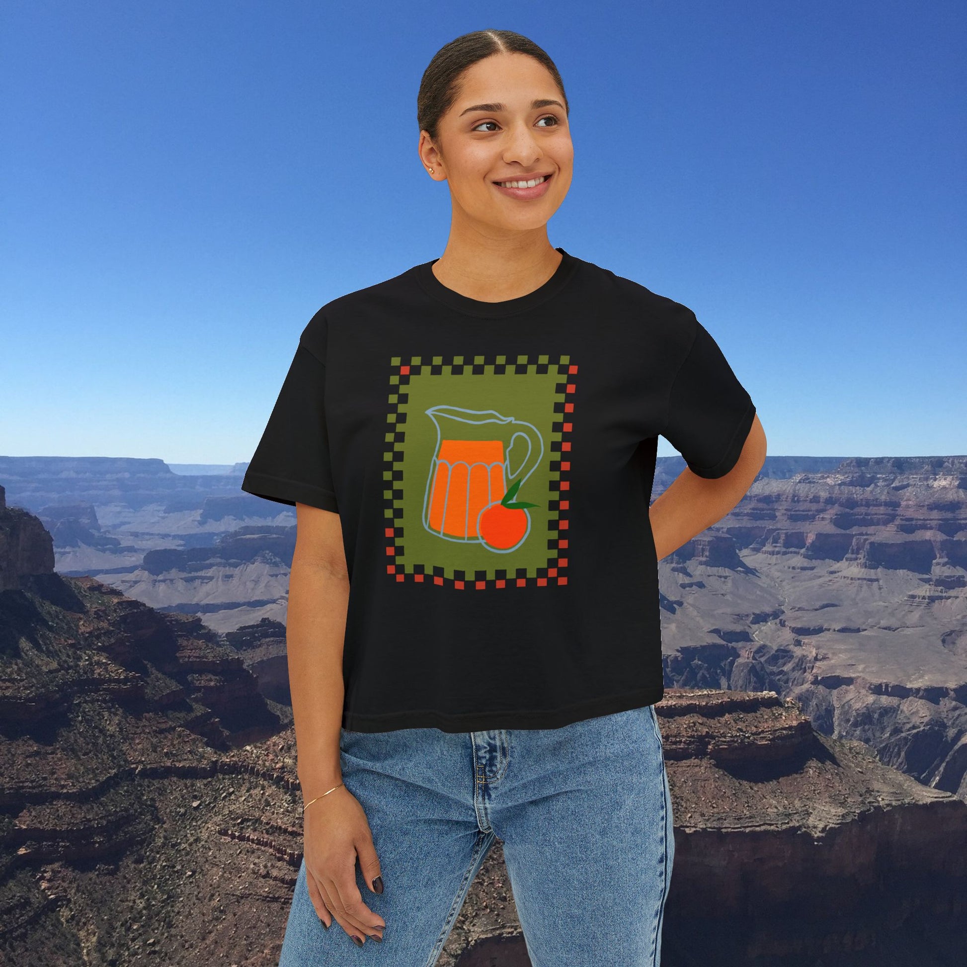 OJ Print Yoga Tee