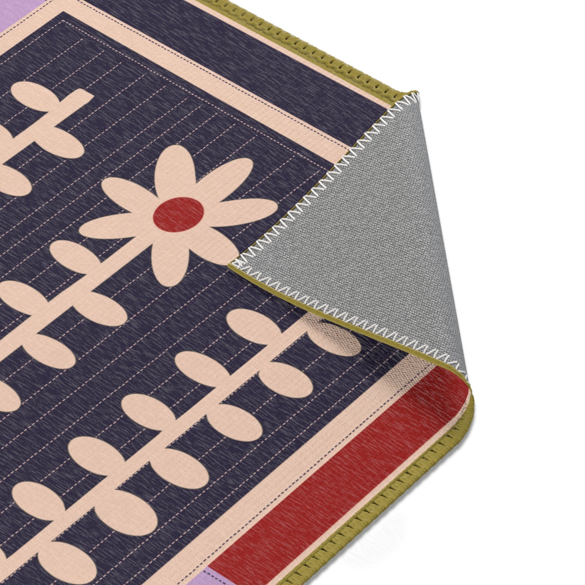 Flower Quilt Area Rug