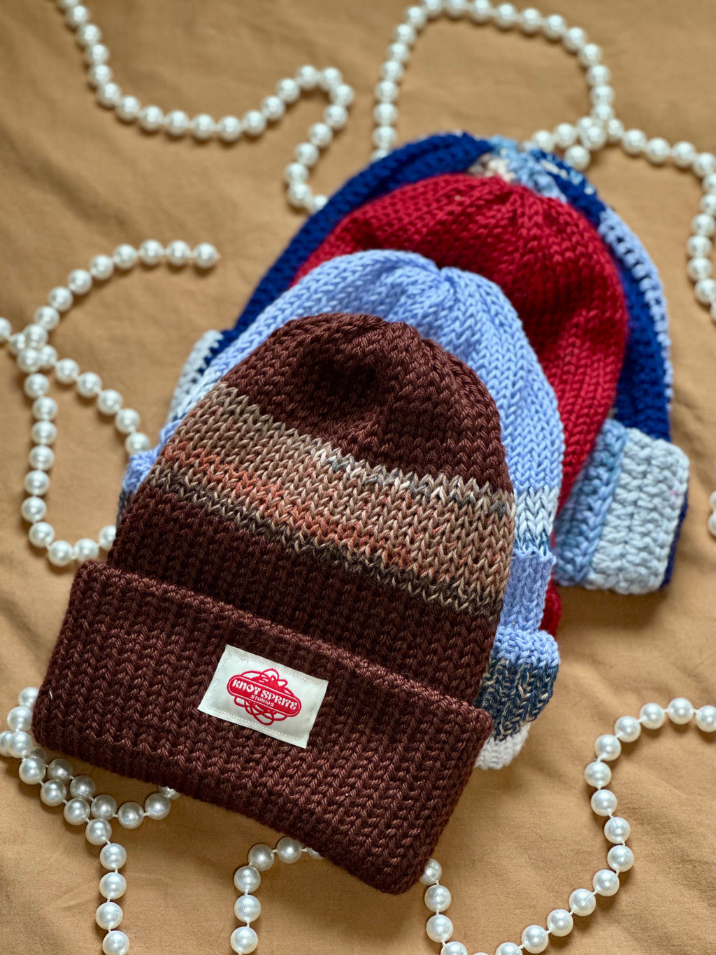 KSS Striped Knit Beanie