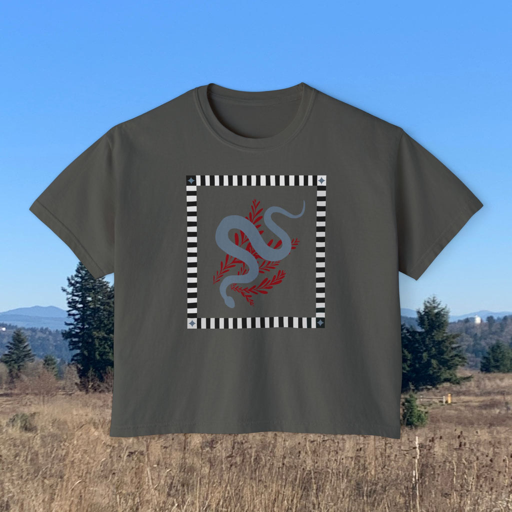 Snake Quilt Yoga Tee