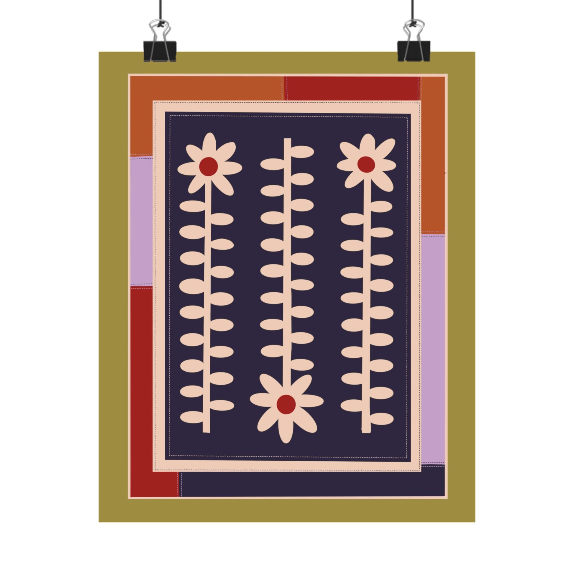 Flower Quilt Print