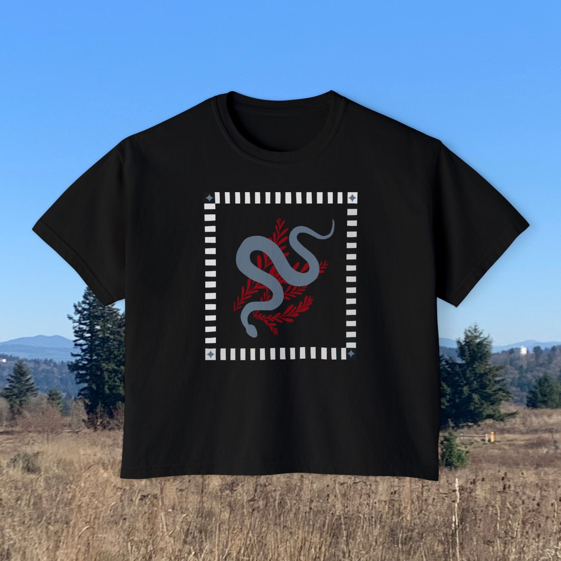 Snake Quilt Yoga Tee