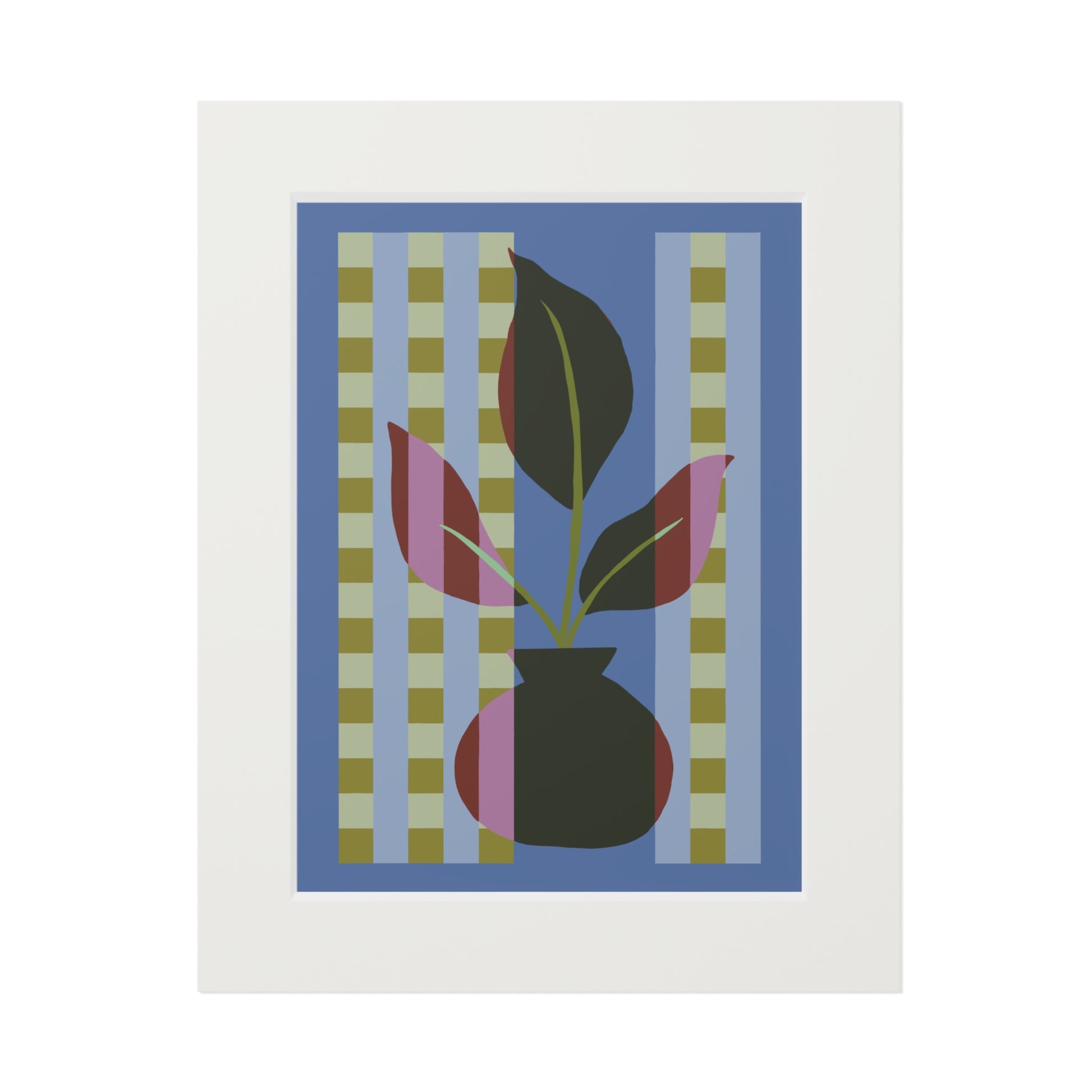 Framed Flower Quilt Art Print