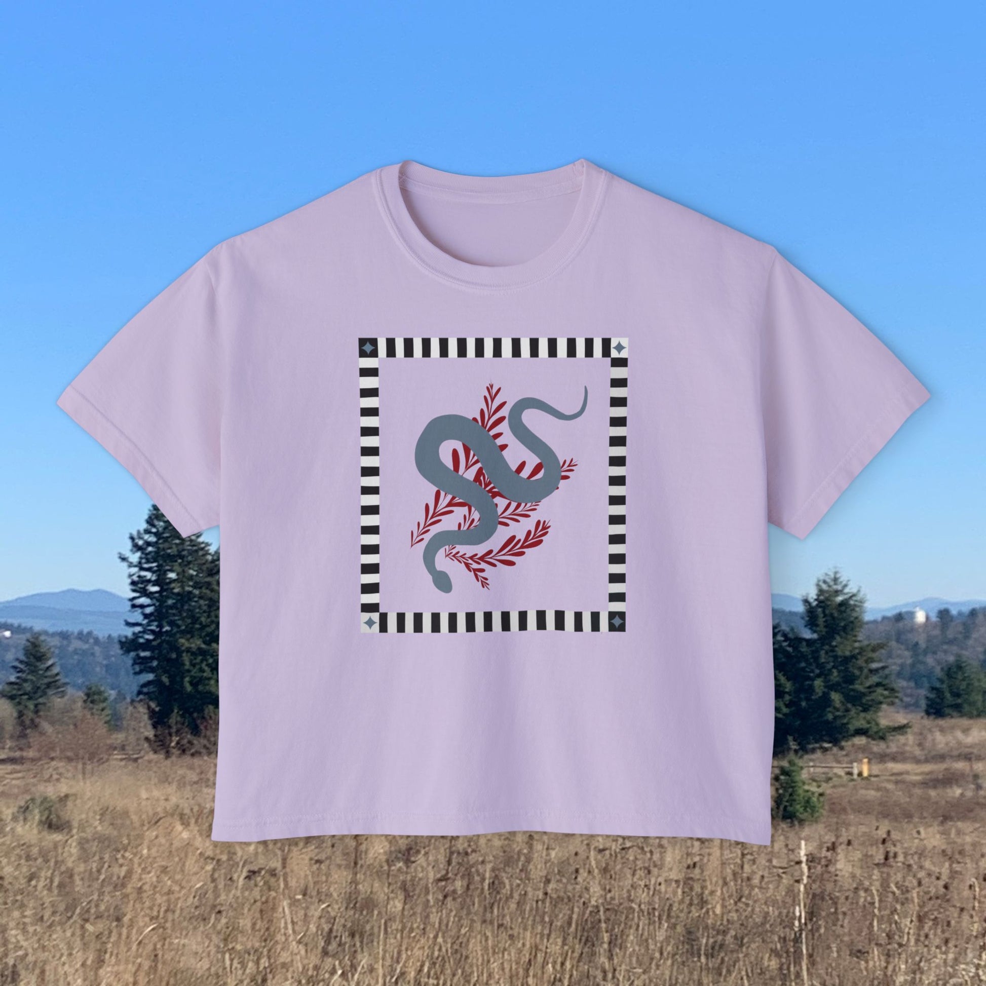 Snake Quilt Yoga Tee