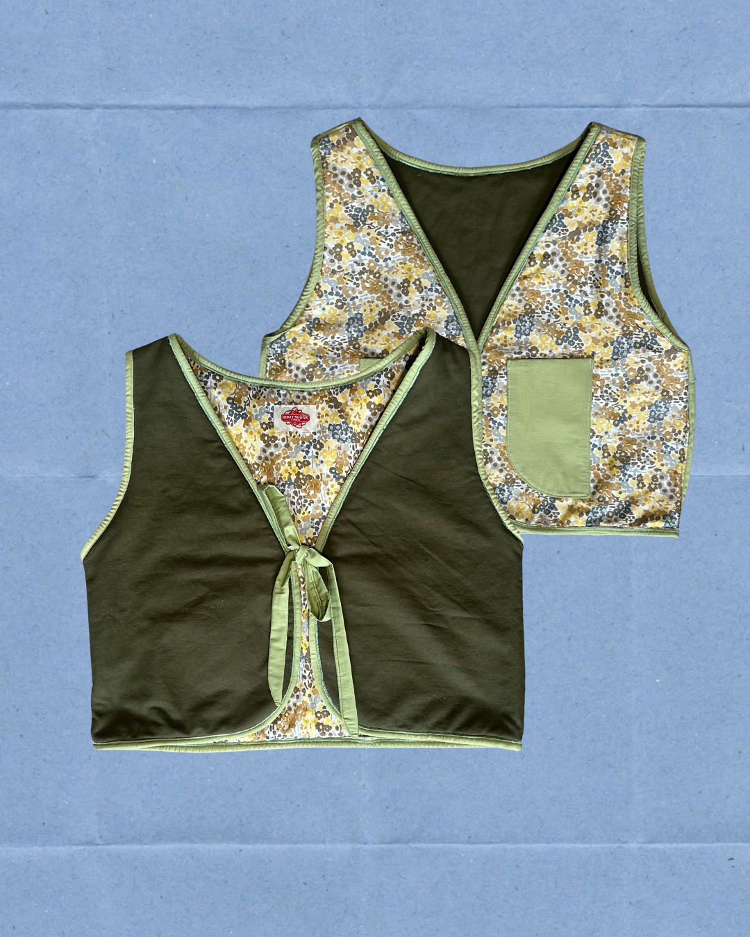 Fixie Vest - Green Denim