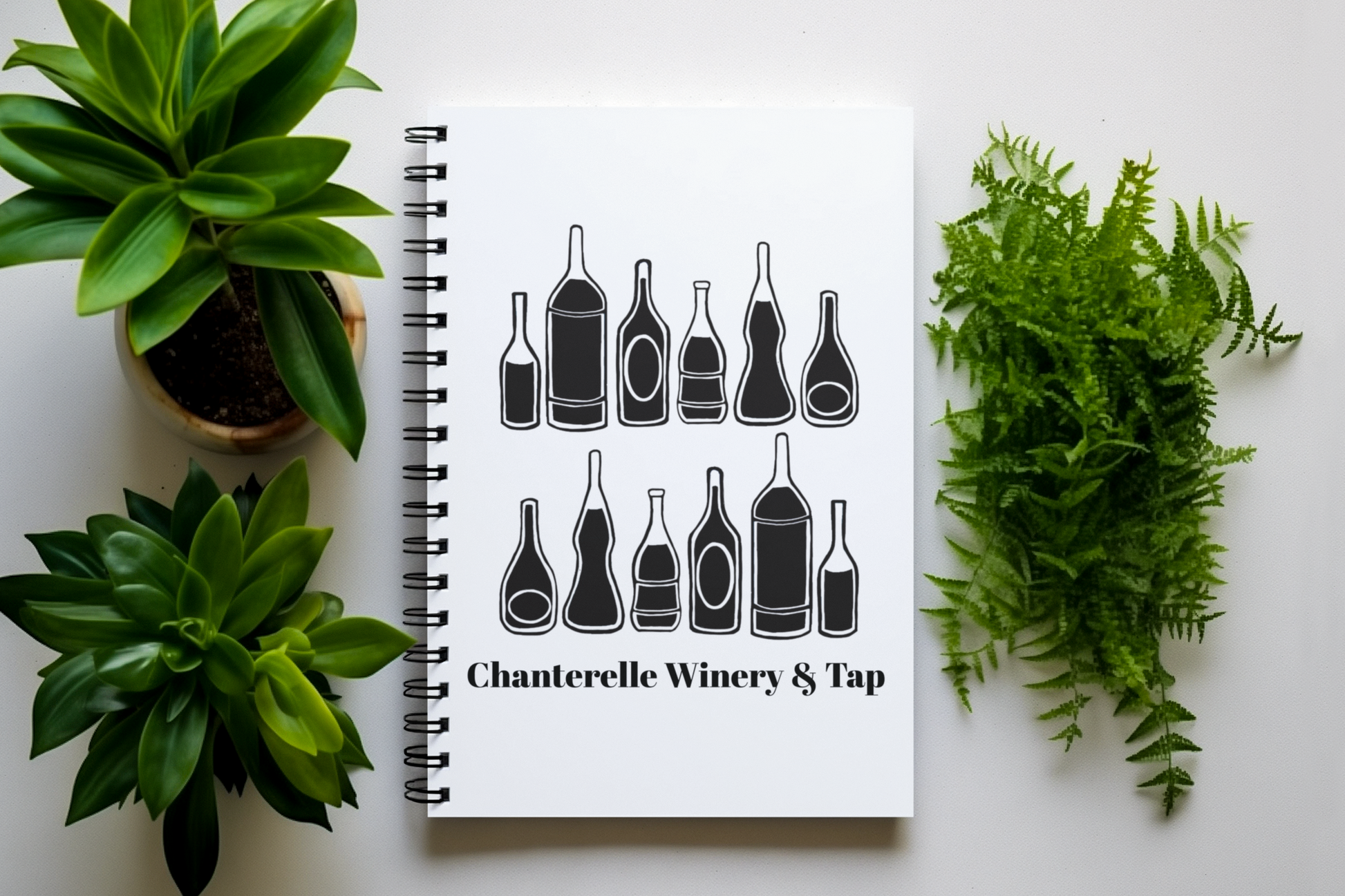 Custom Black Bottle Notebook