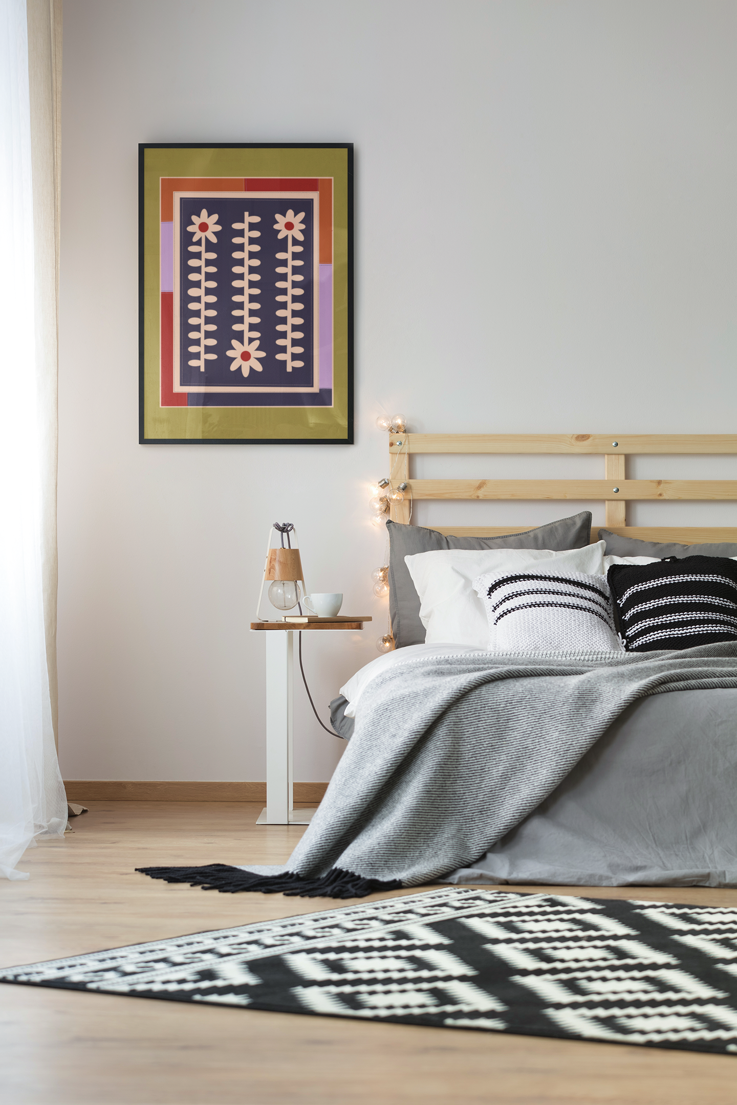 Flower Quilt Print