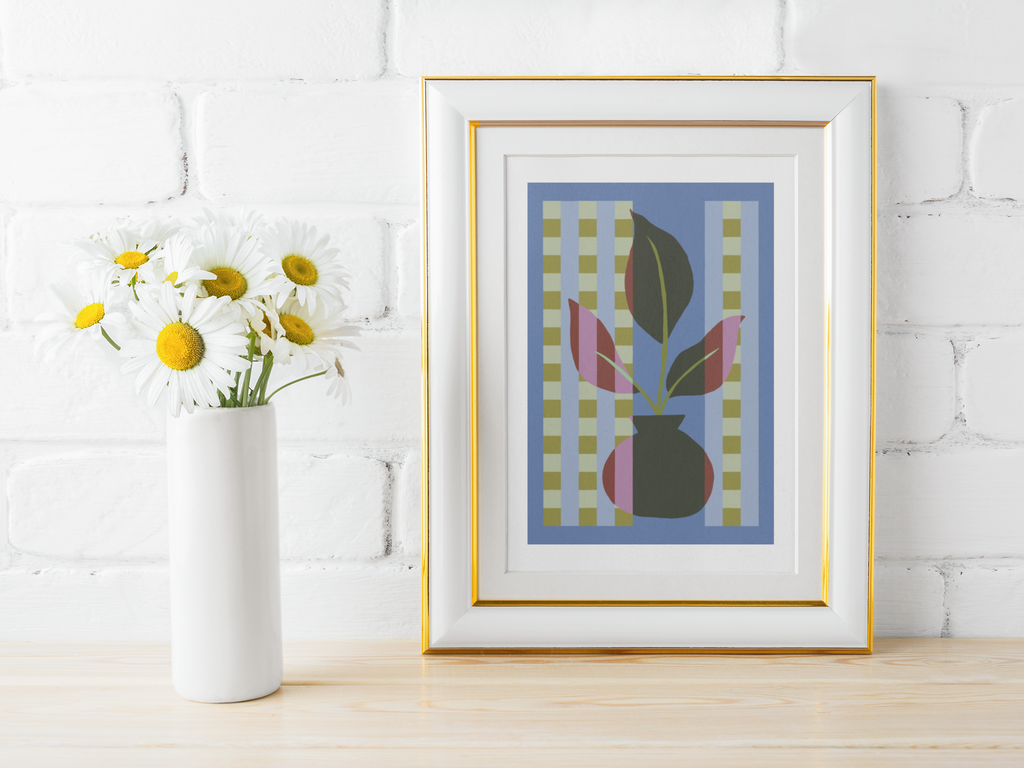 Plant Quilt Print