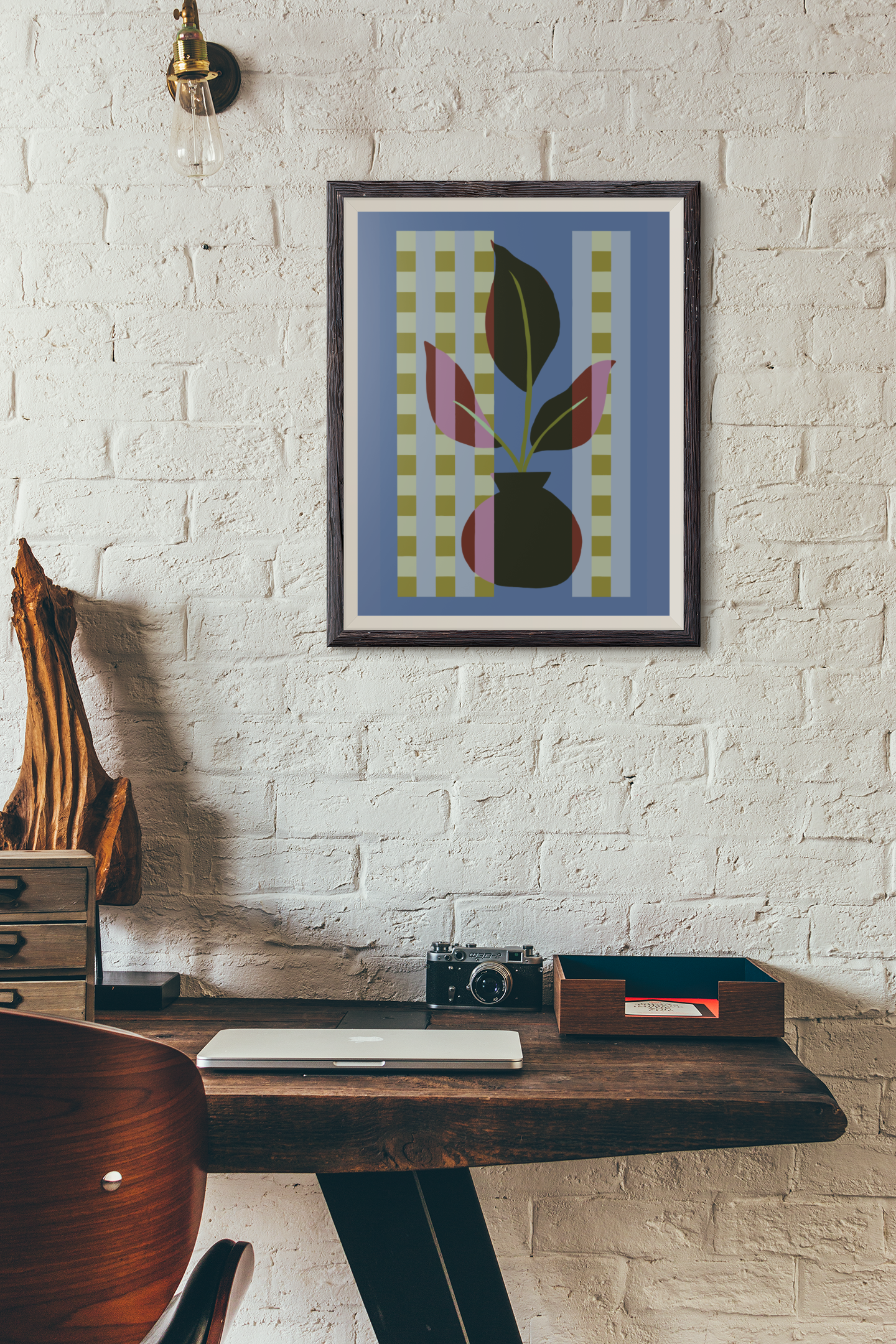 Plant Quilt Print