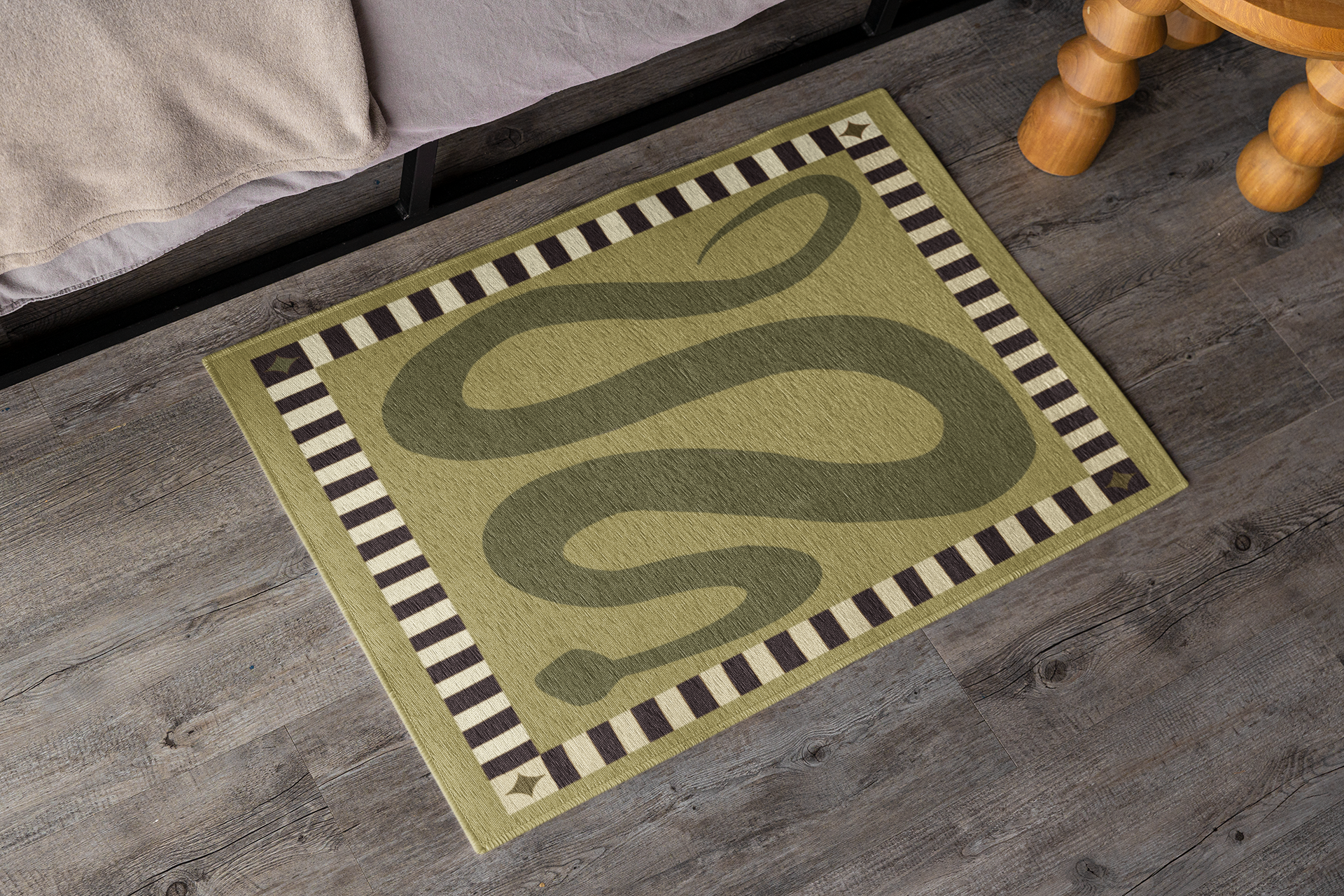 Snake Quilt Indoor/Outdoor  Rug