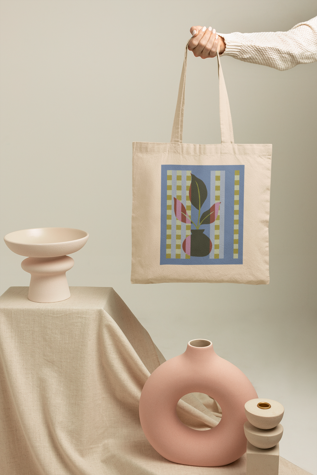 Plant Quilt Tote