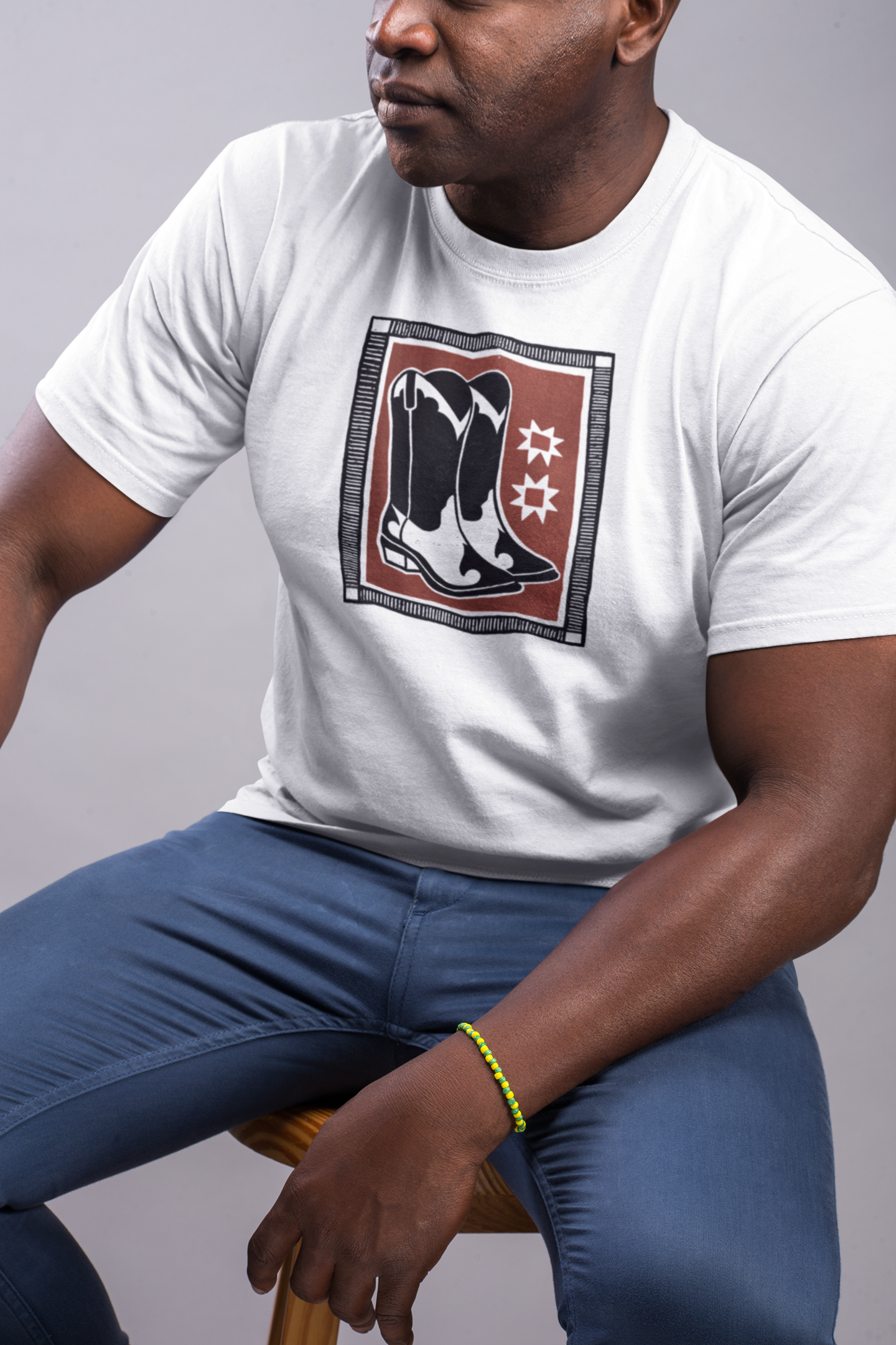 Unisex Softstyle T-Shirt- Boot Block Print