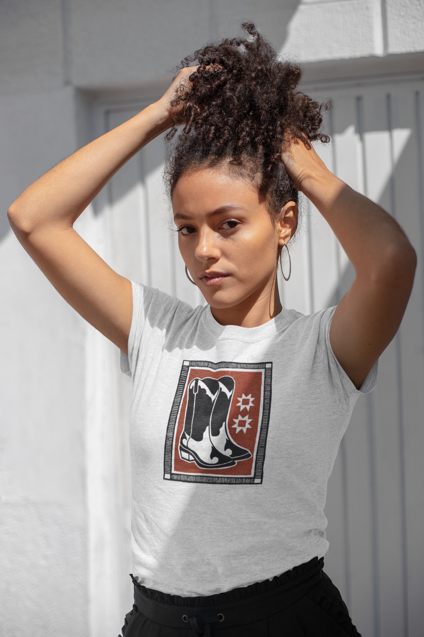 Unisex Softstyle T-Shirt- Boot Block Print
