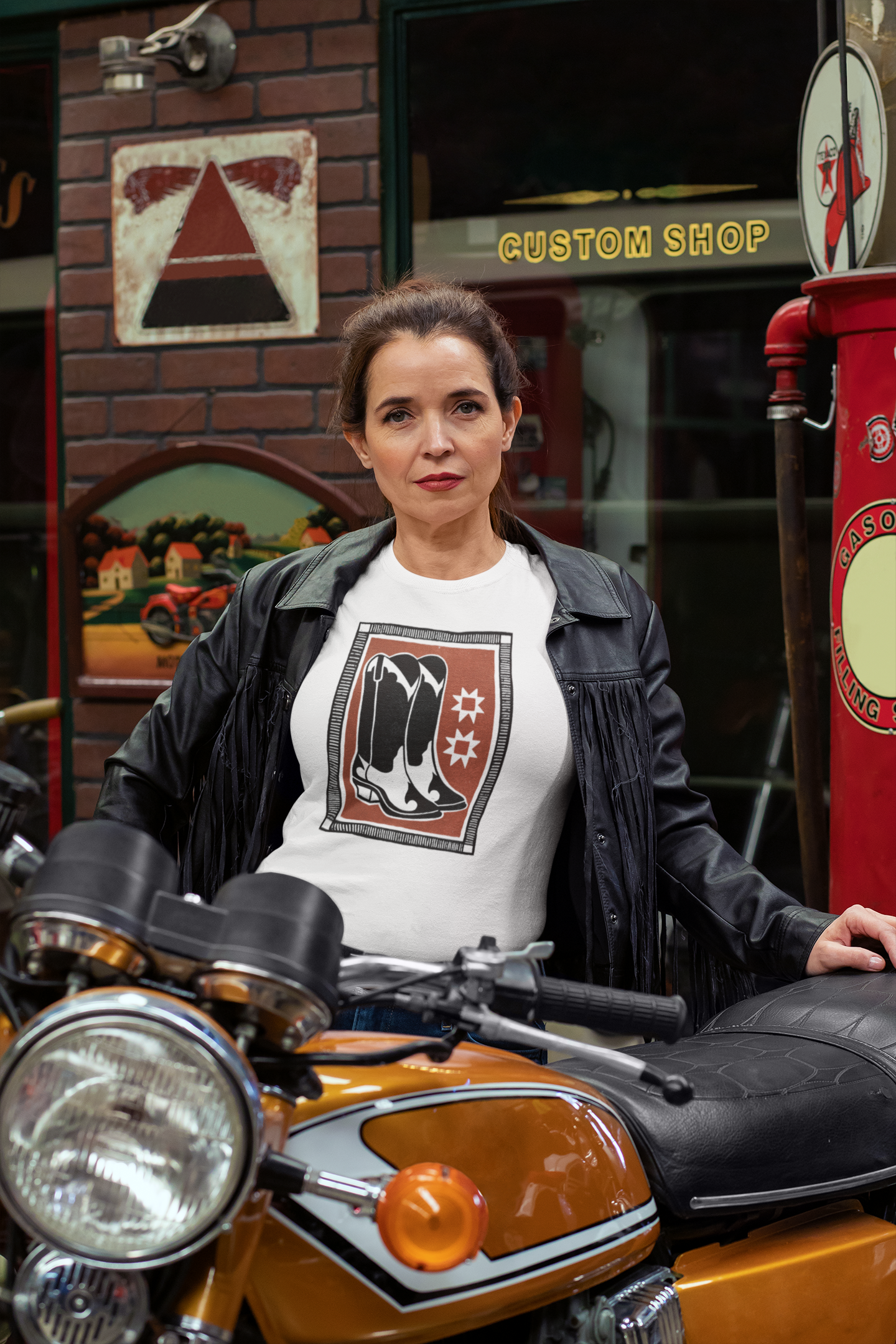 Unisex Softstyle T-Shirt- Boot Block Print