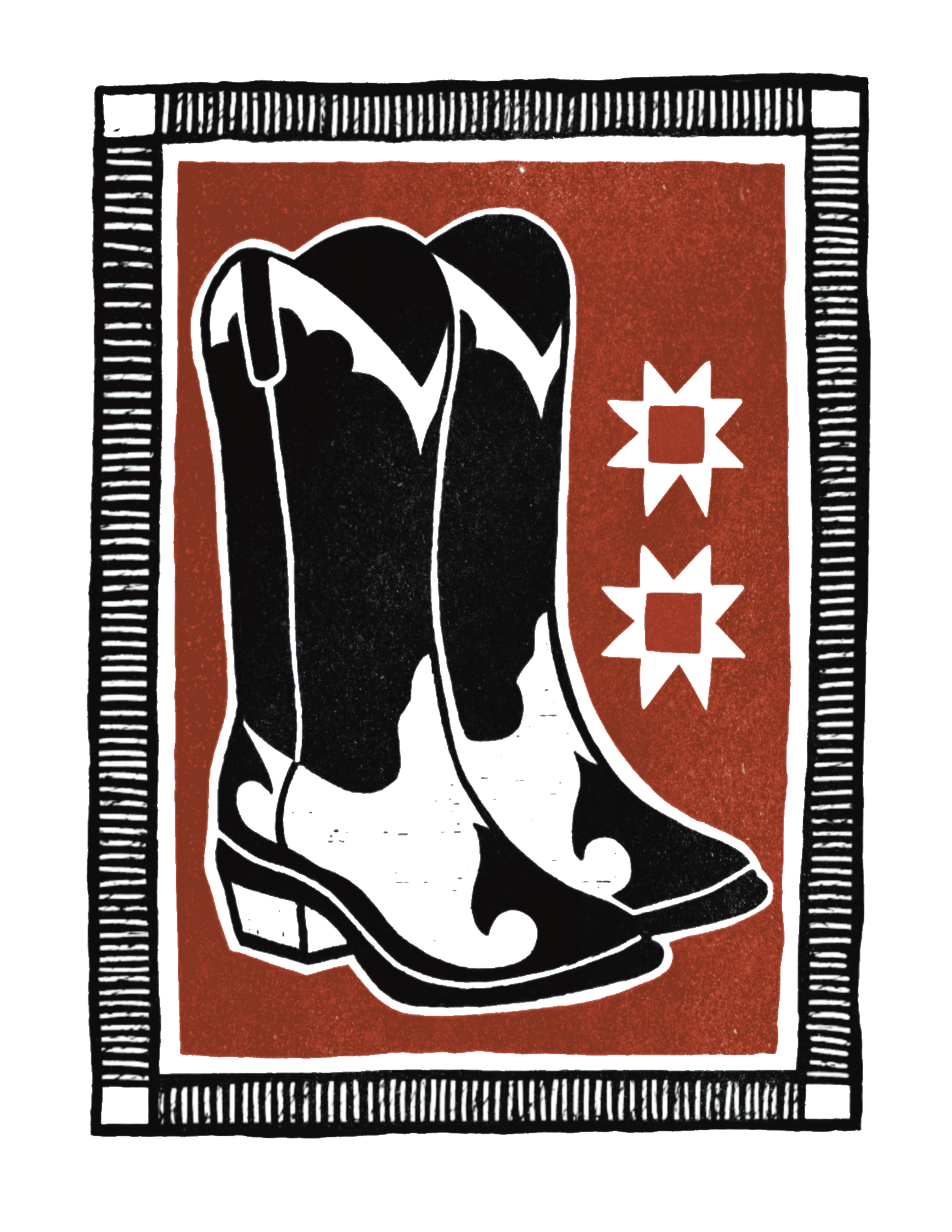 Unisex Softstyle T-Shirt- Boot Block Print