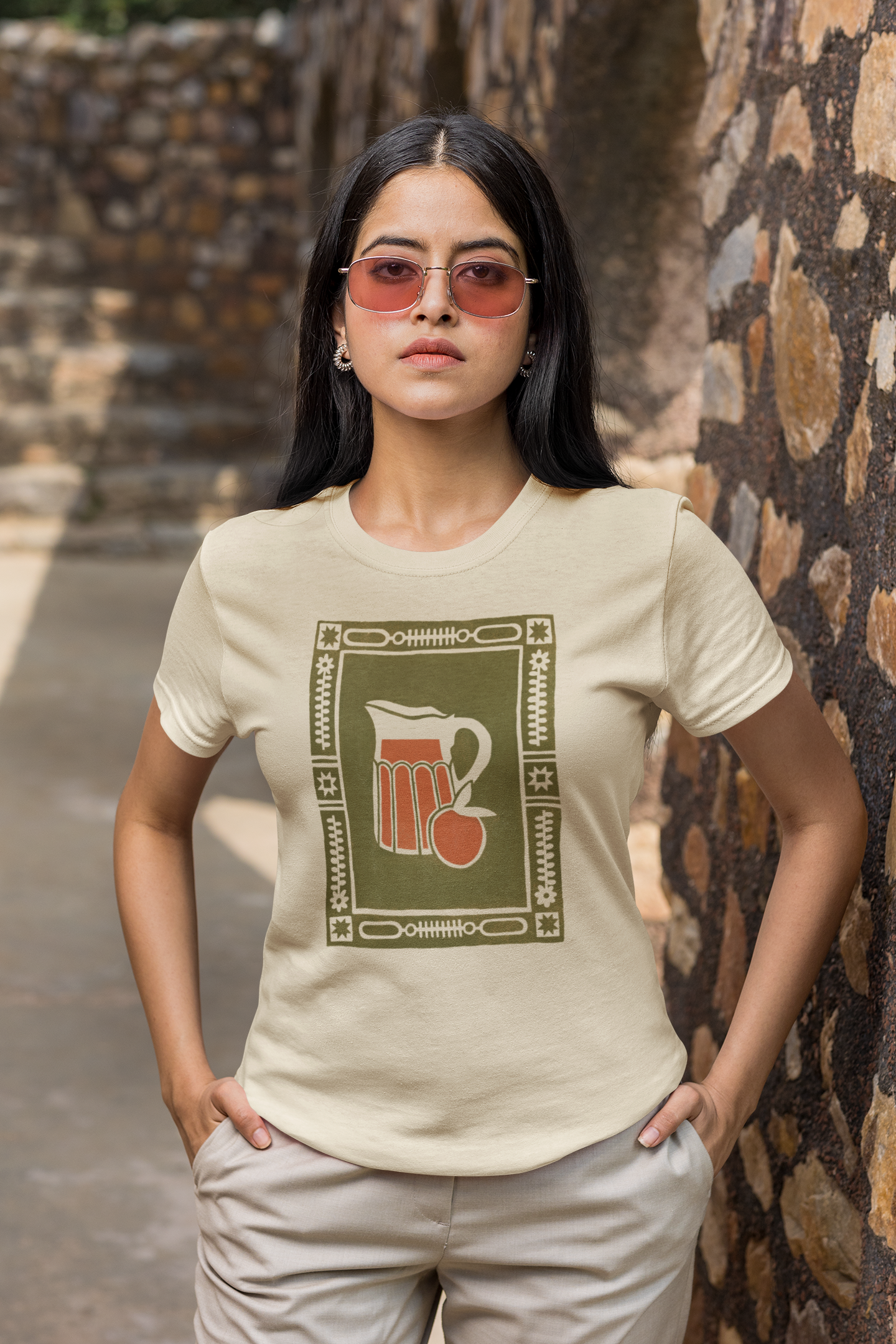 Unisex Softstyle Tee - Pitcher Block Print