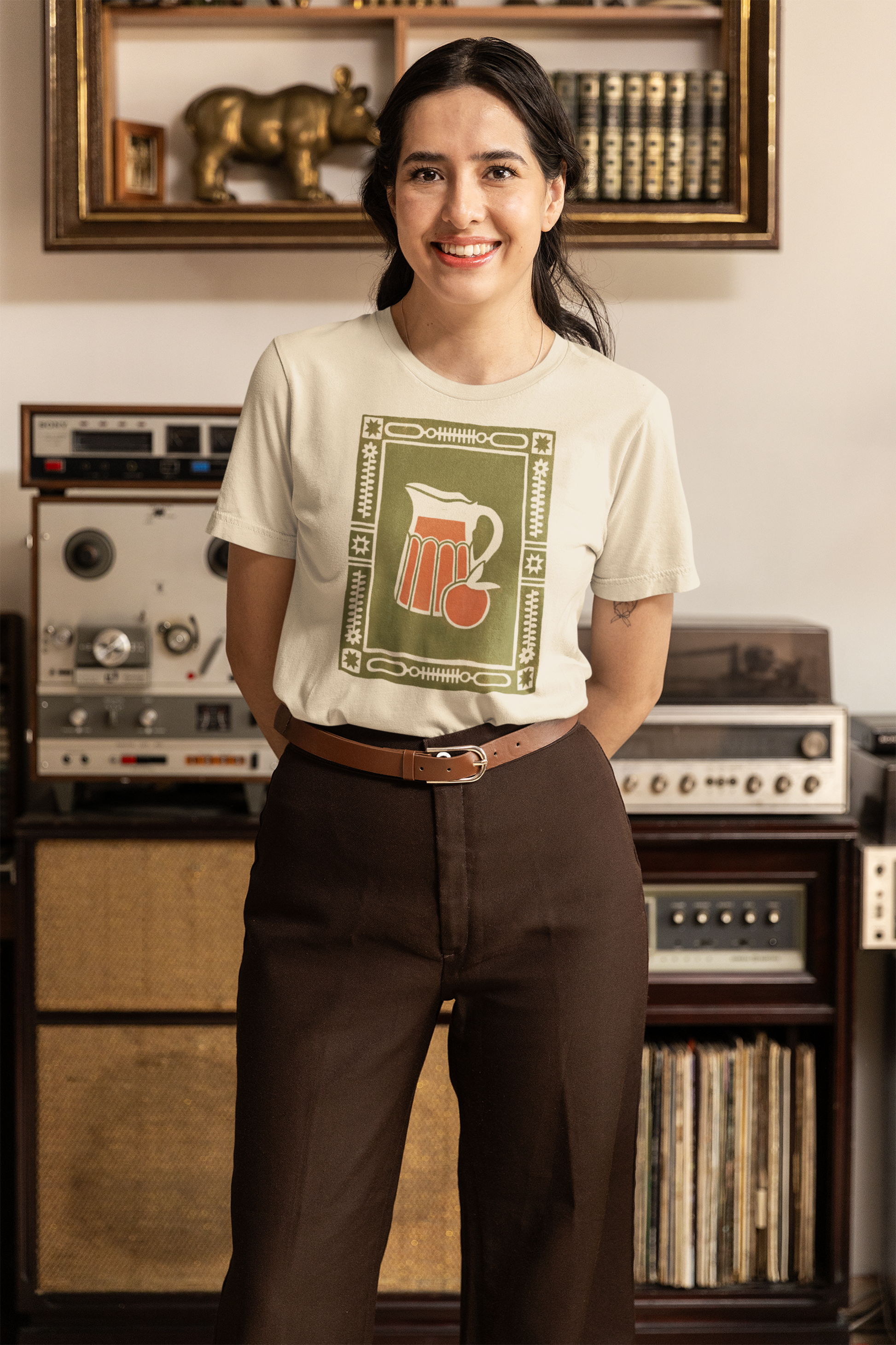 Unisex Softstyle Tee - Pitcher Block Print