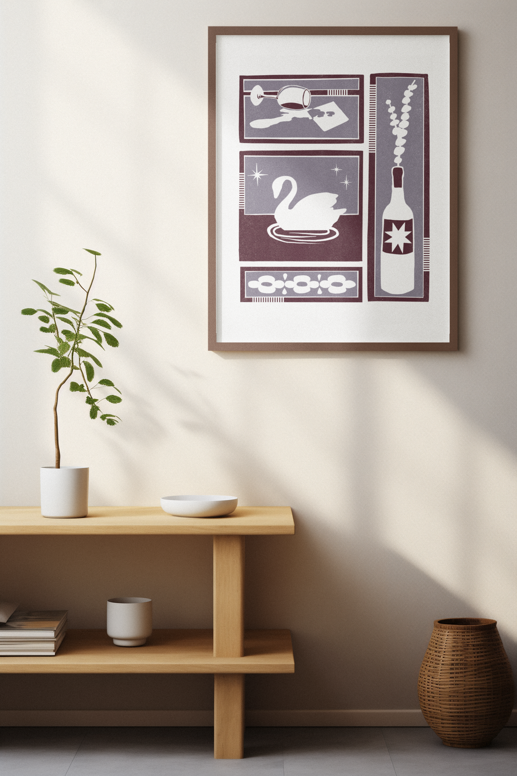 Swan Song Print - Purple
