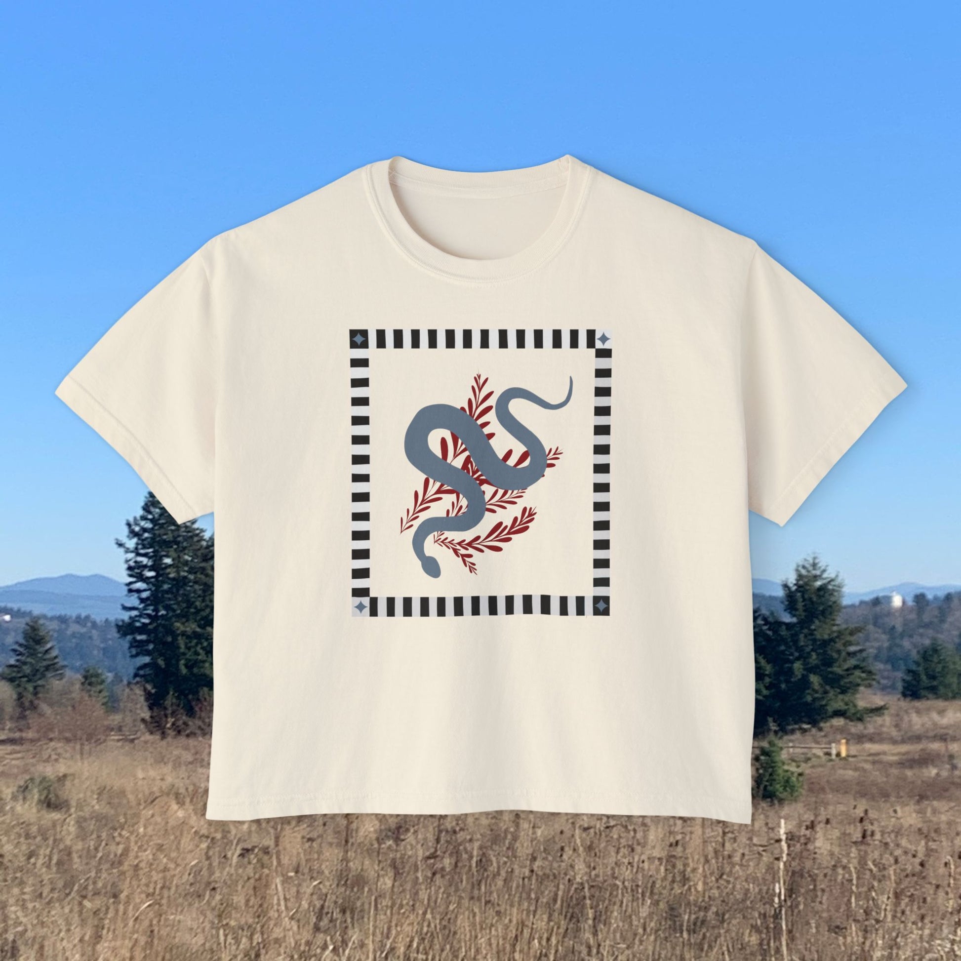 Snake Quilt Yoga Tee