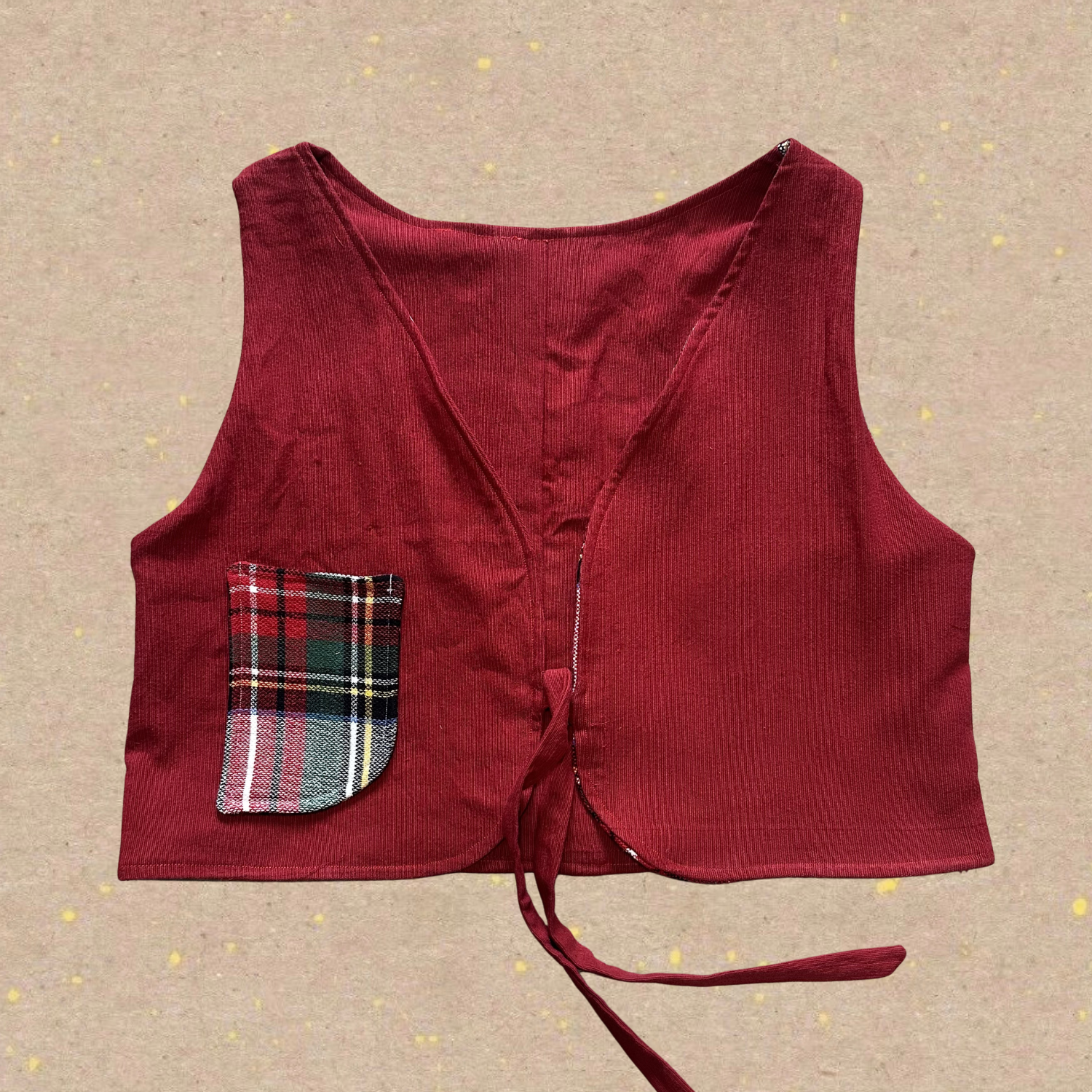 Fixie Vest - Red Plaid