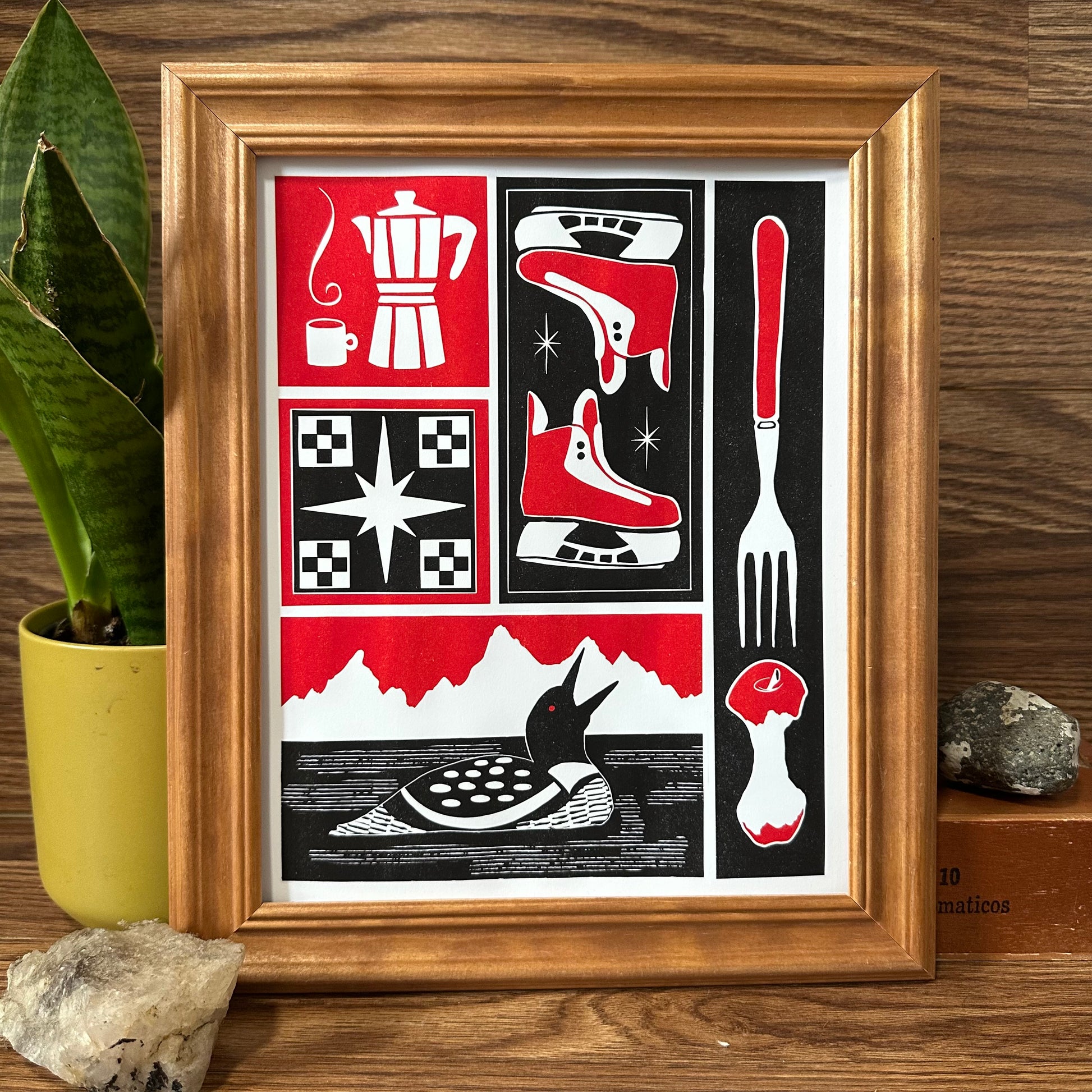 Heated Rivalry Print - Red/Black