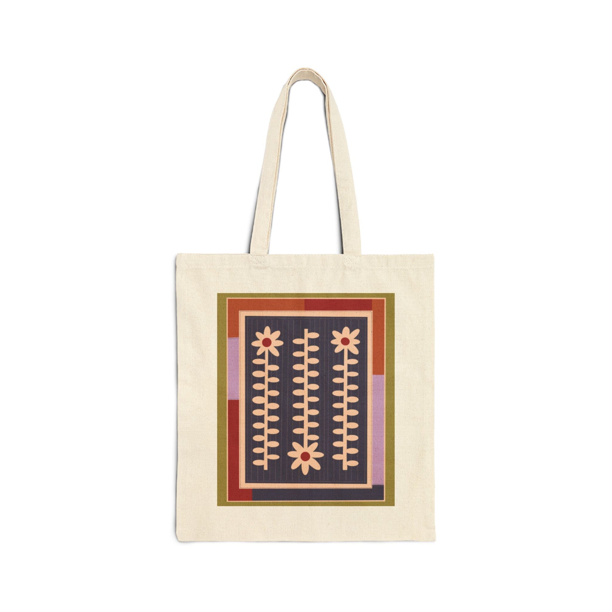 Flower Quilt Tote Bag