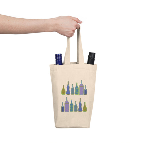 Blue Bottle Wine Tote