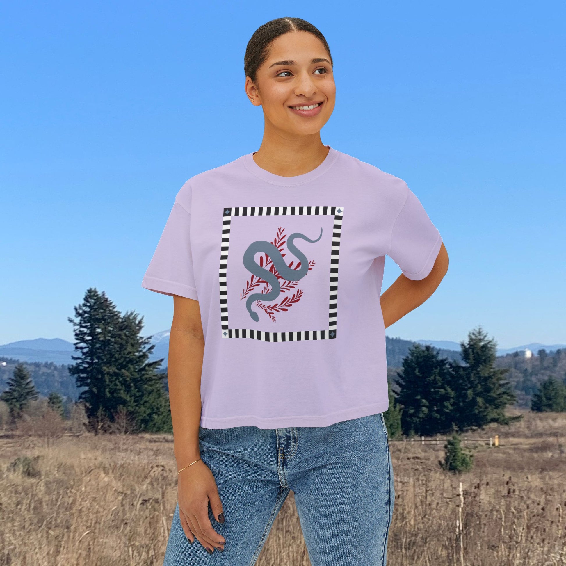 Snake Quilt Yoga Tee