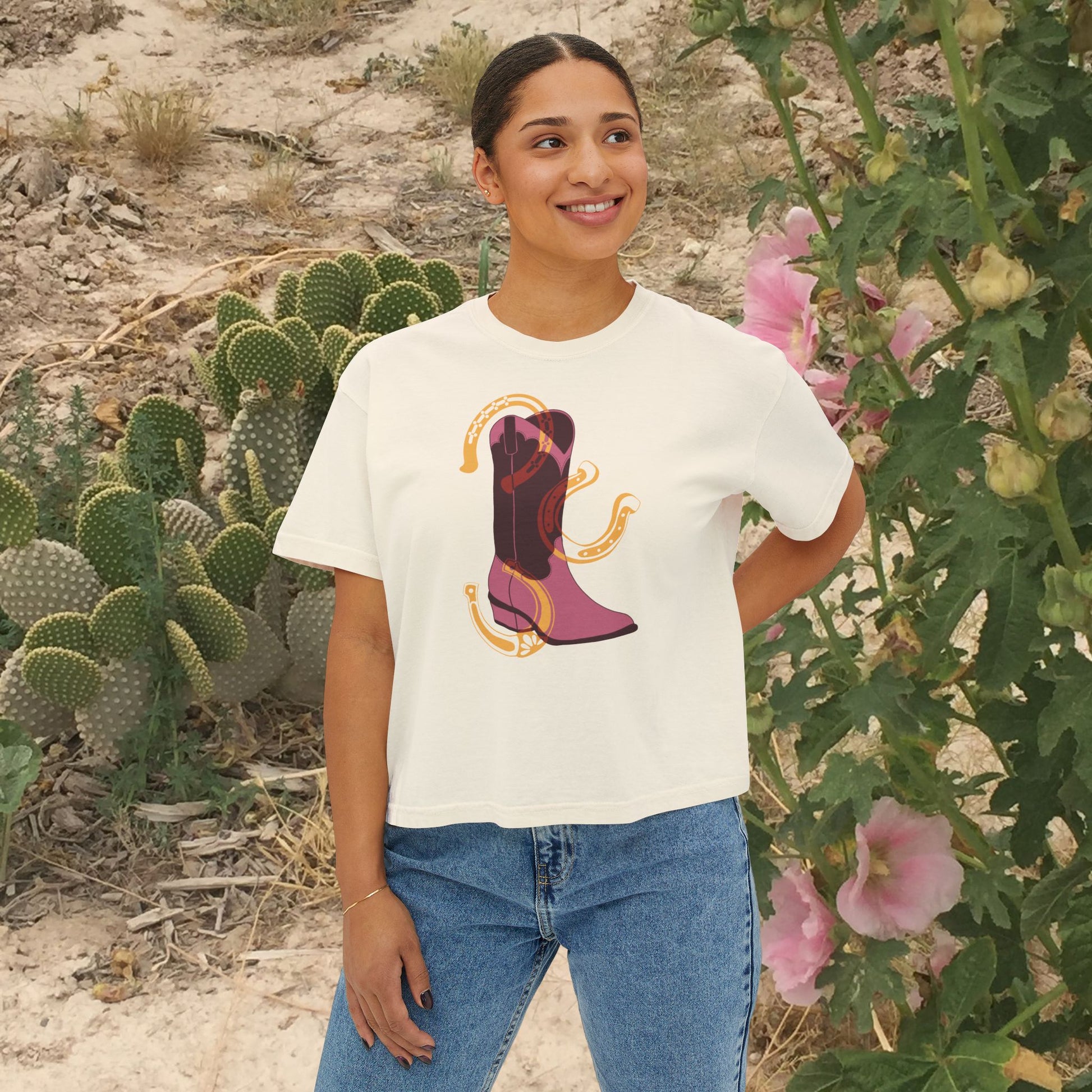 Boot Print Yoga Tee