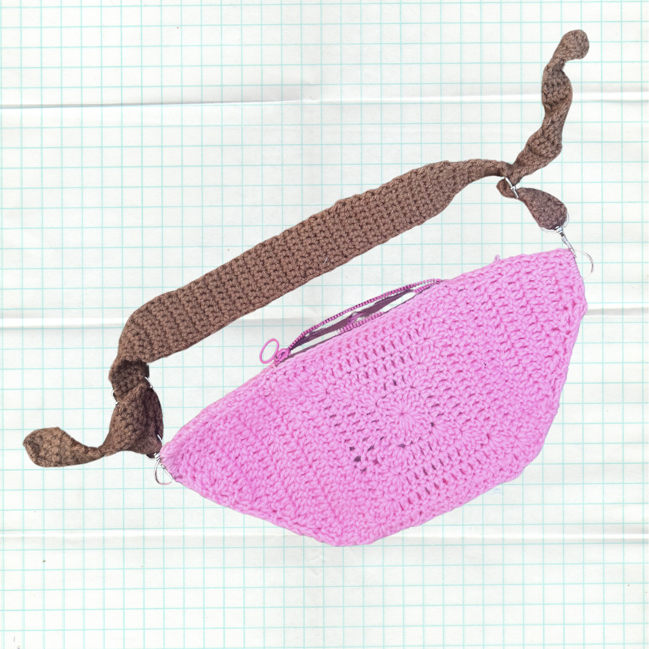 Ramona Crossbody Bag - Bubblegum/Chocolate