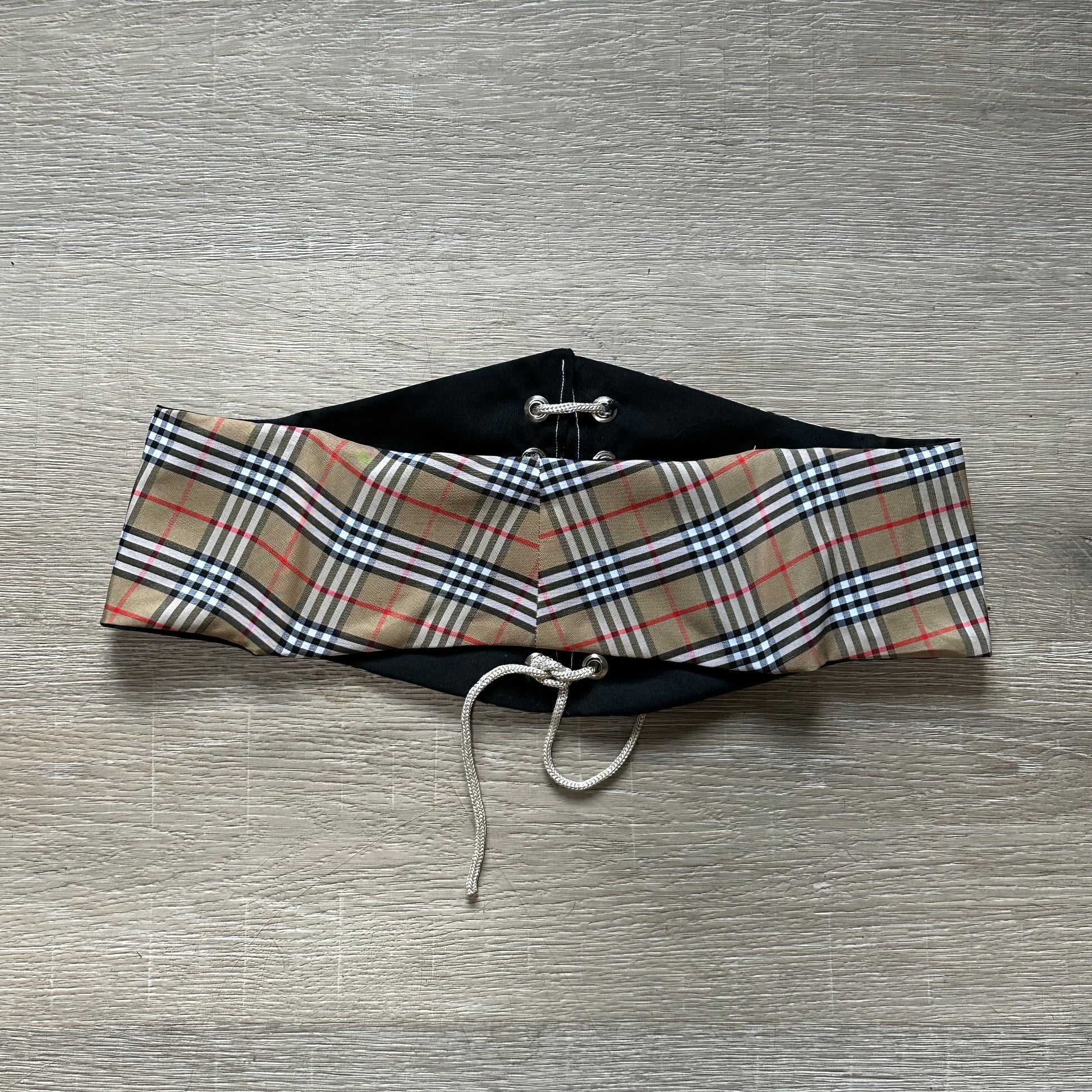KSS Corset Belt - Short  / Burberry Plaid 32” Waist