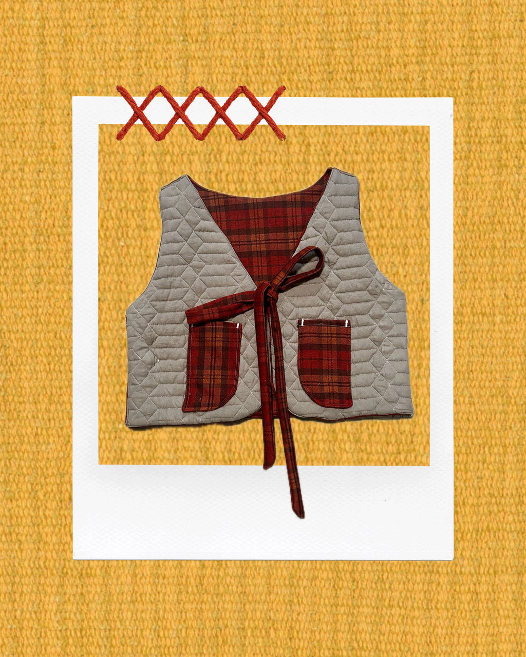 Fixie Vest - Red Plaid
