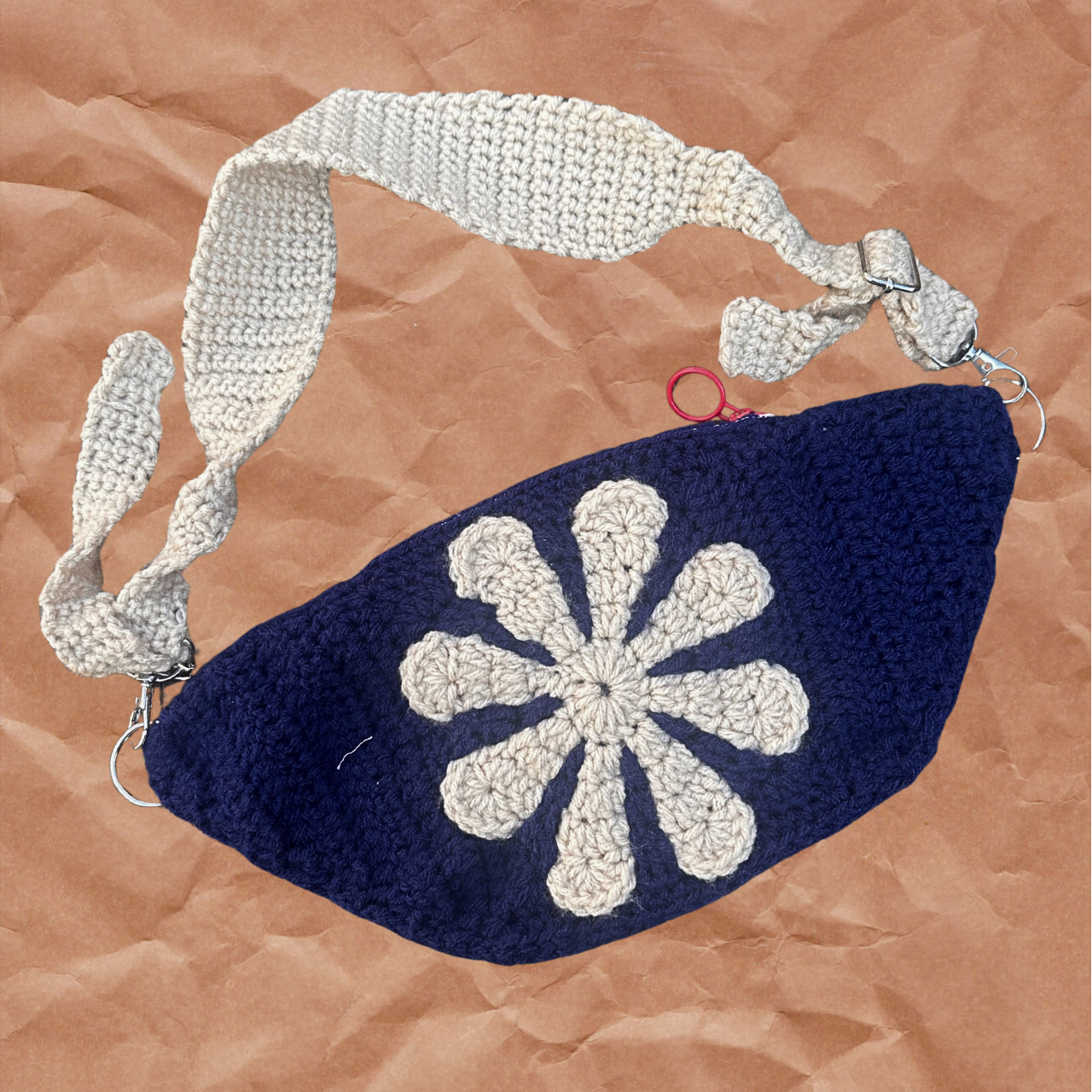 Ramona Crossbody Bag - Navy/Cream