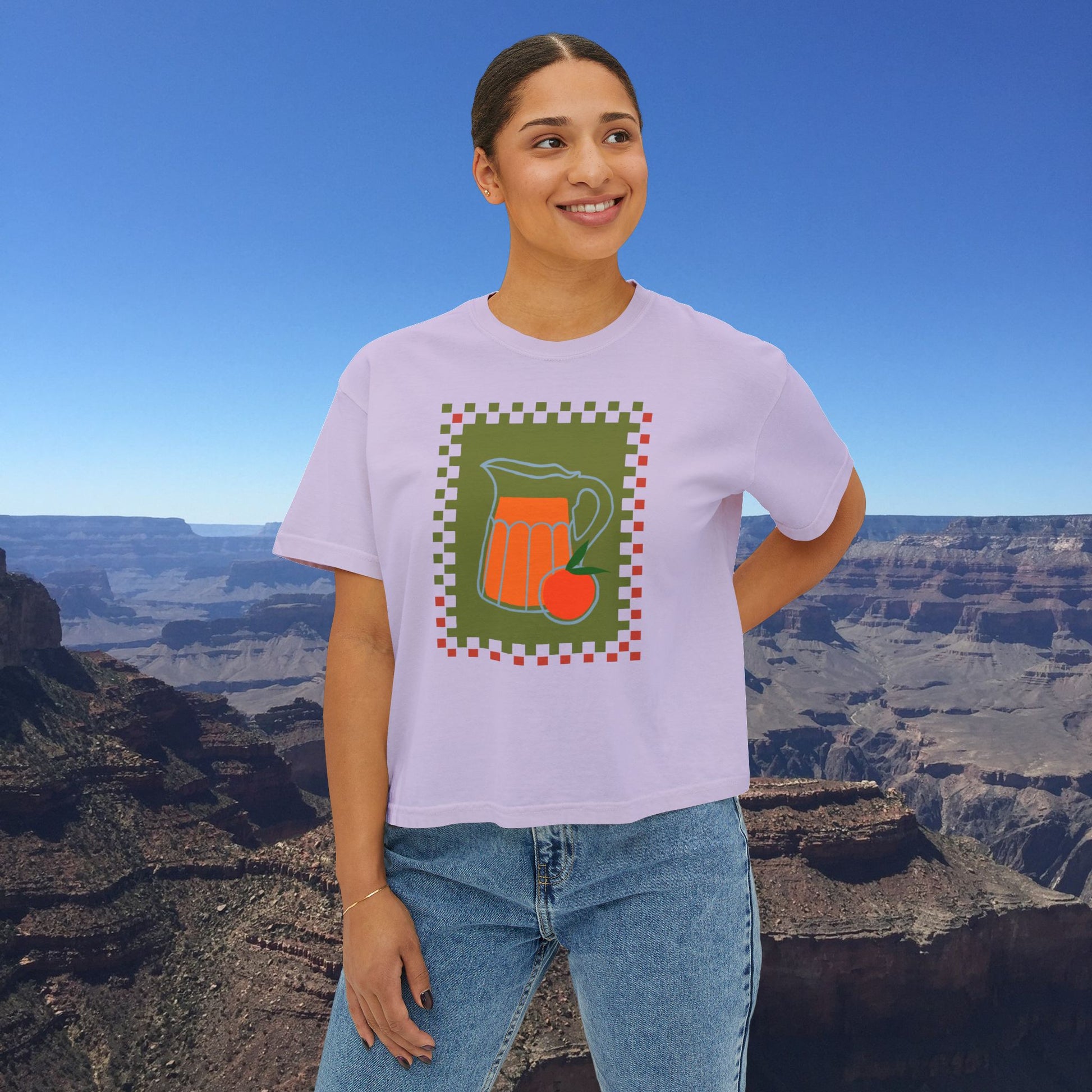 OJ Print Yoga Tee