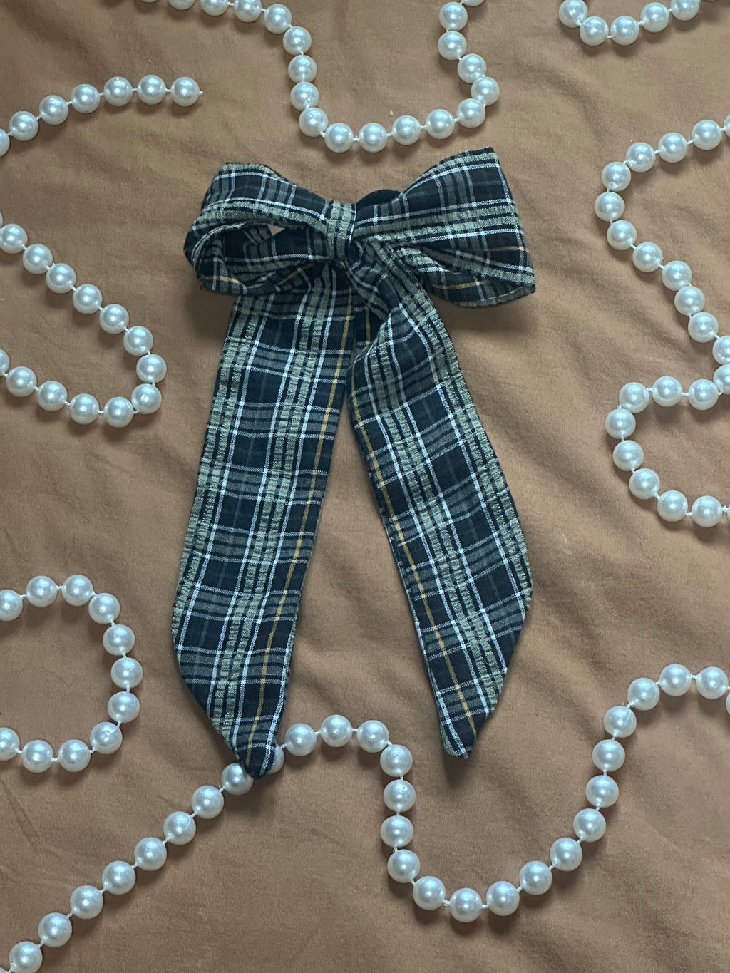 KSS Bow - Green Plaid