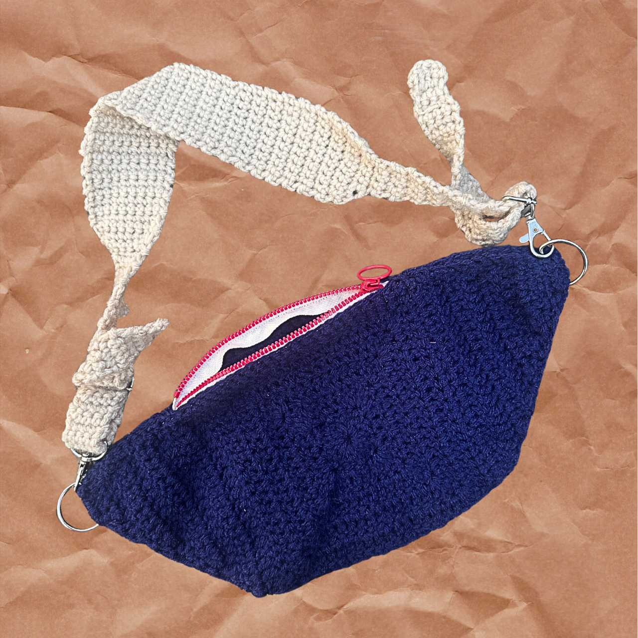 Ramona Crossbody Bag - Navy/Cream