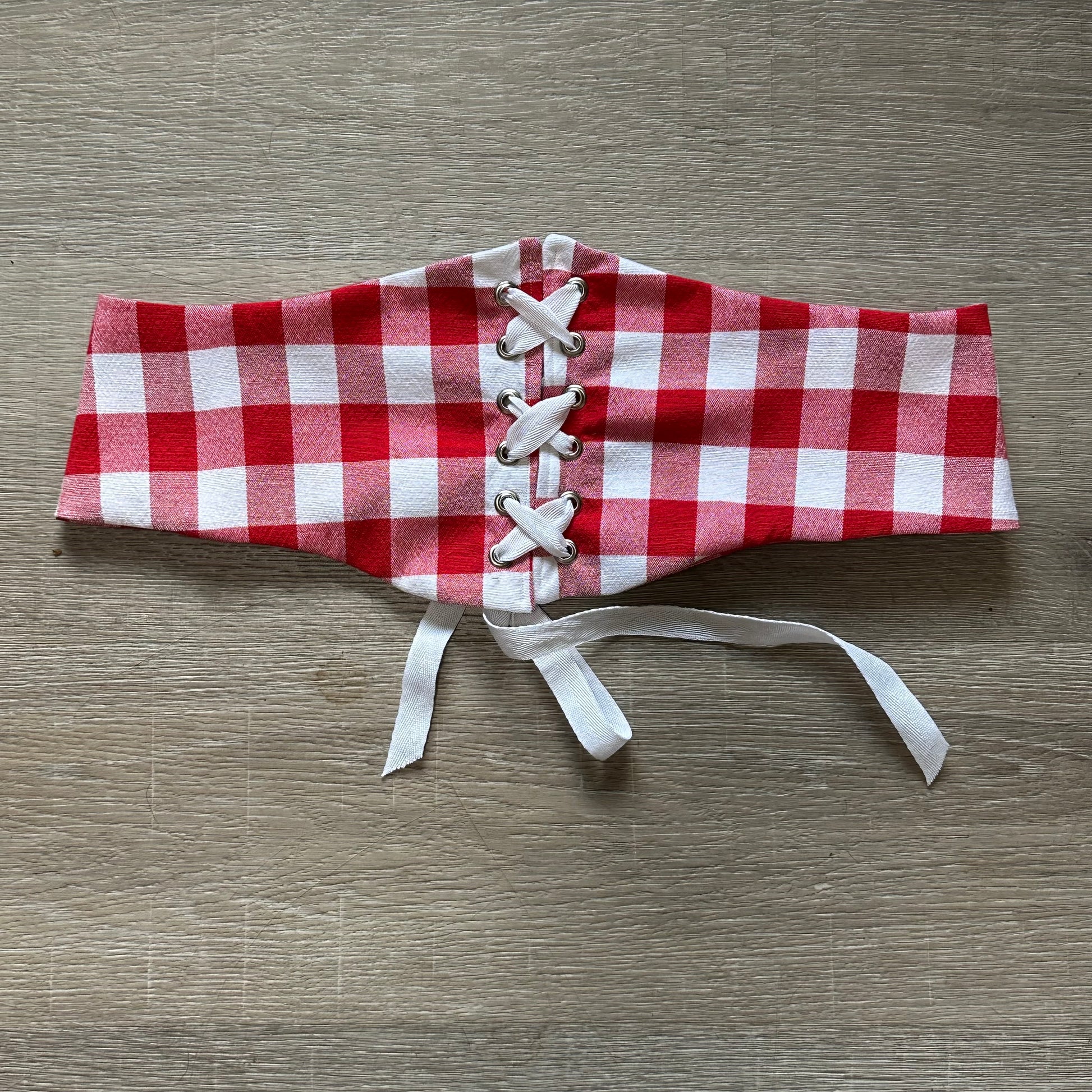 KSS Corset Belt - Short / Red Plaid 34” Waist