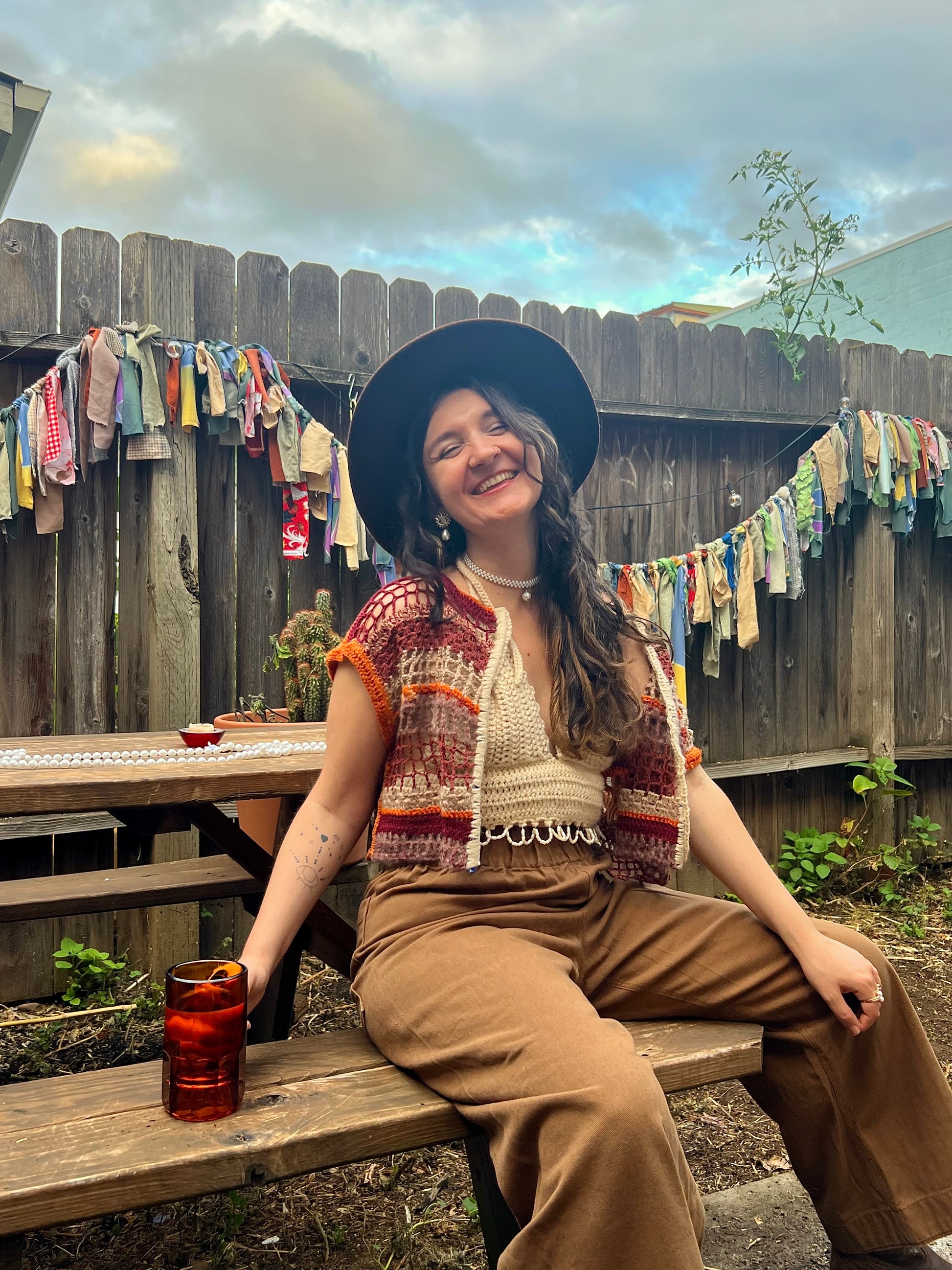 Scrappy Vests - Freeform Crochet