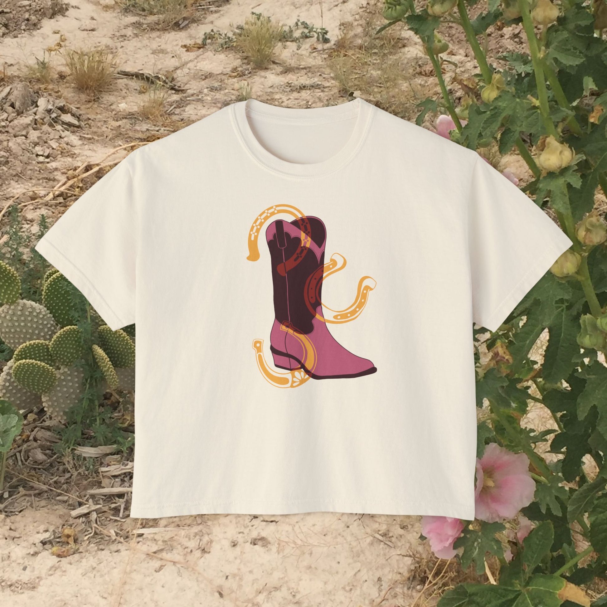 Boot Print Yoga Tee