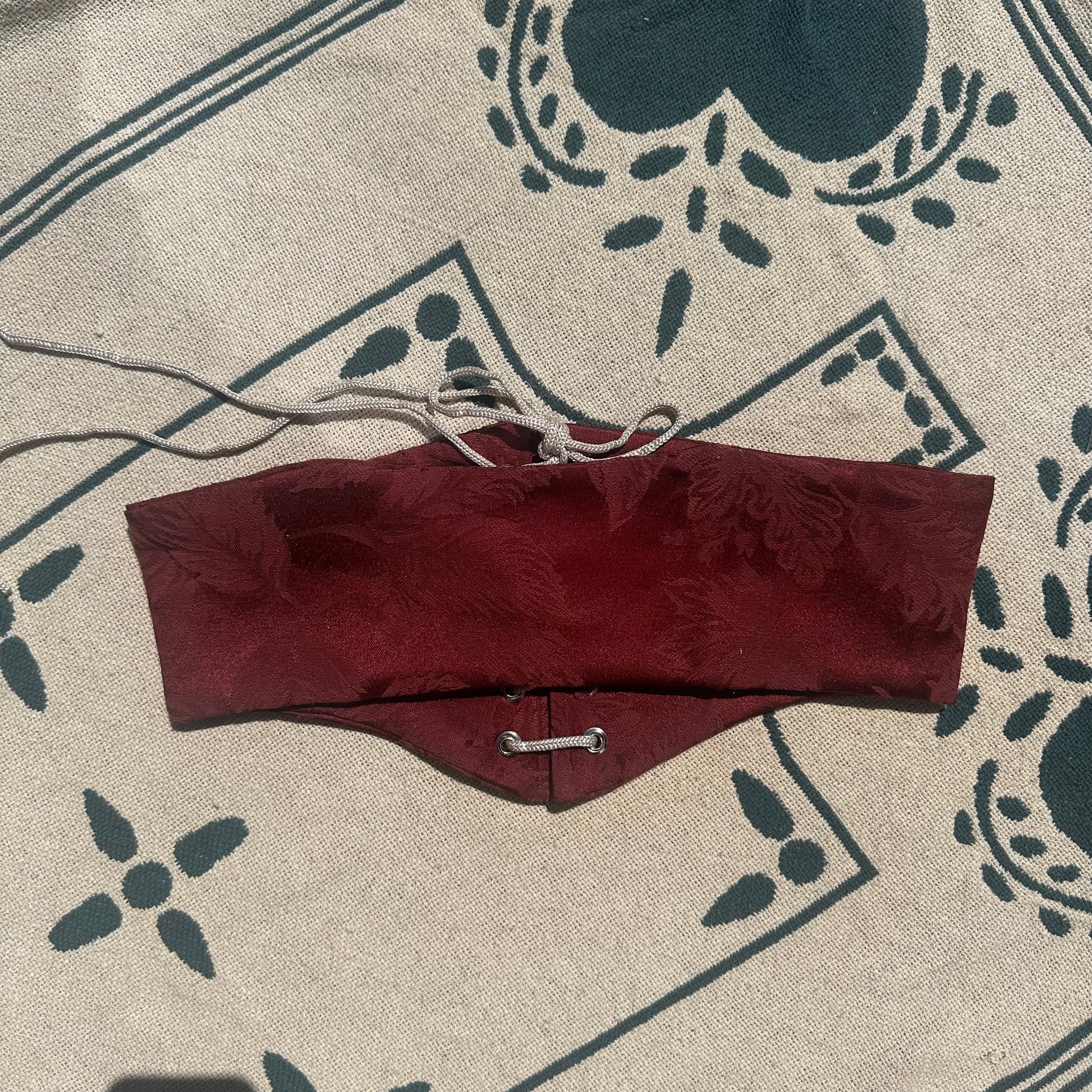 KSS Corset Belt - Short / Burgundy Floral 32” Waist