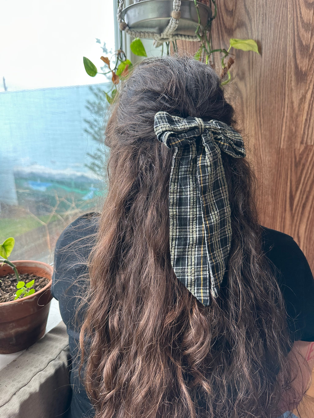 KSS Bow - Green Plaid