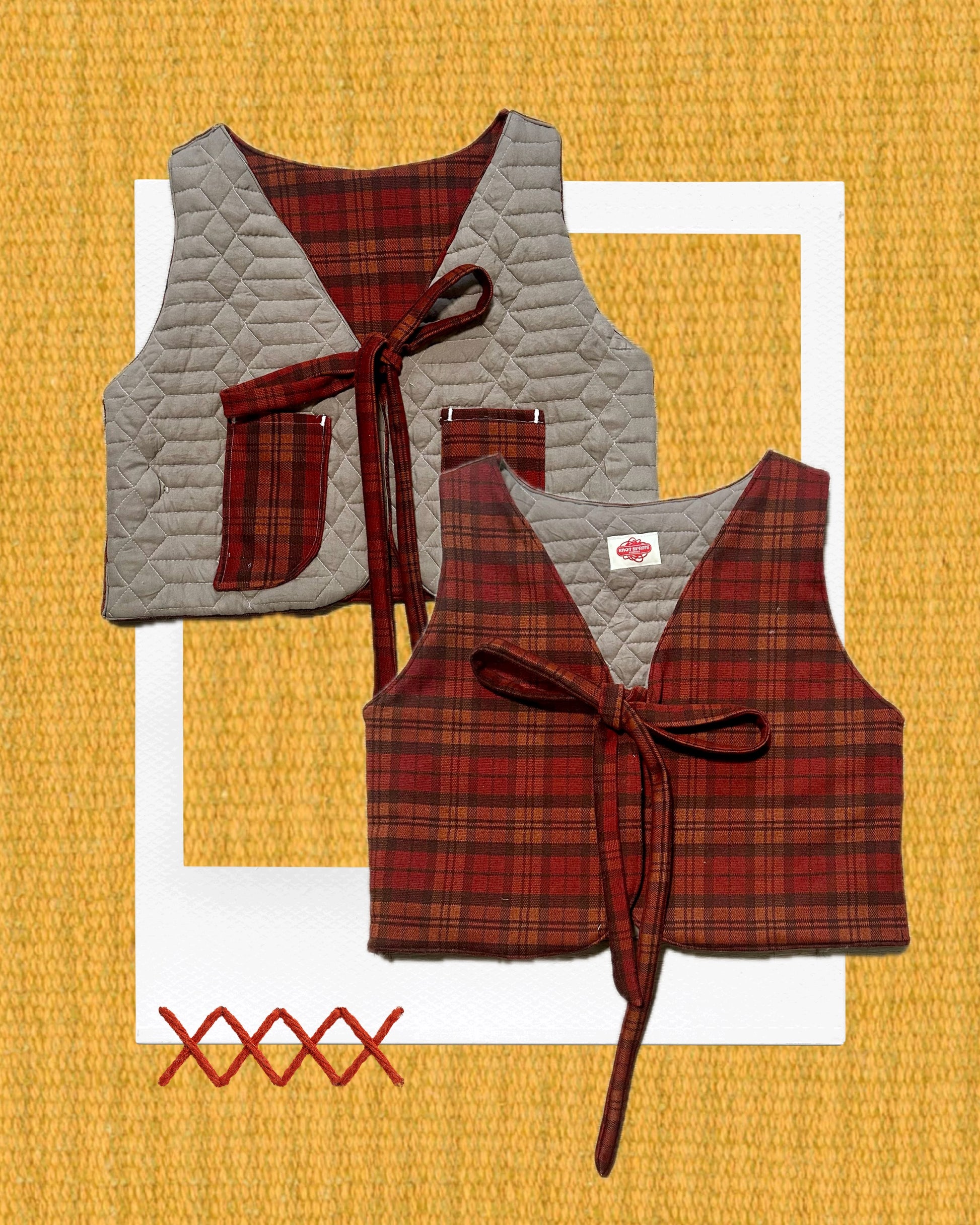 Fixie Vest - Red Plaid