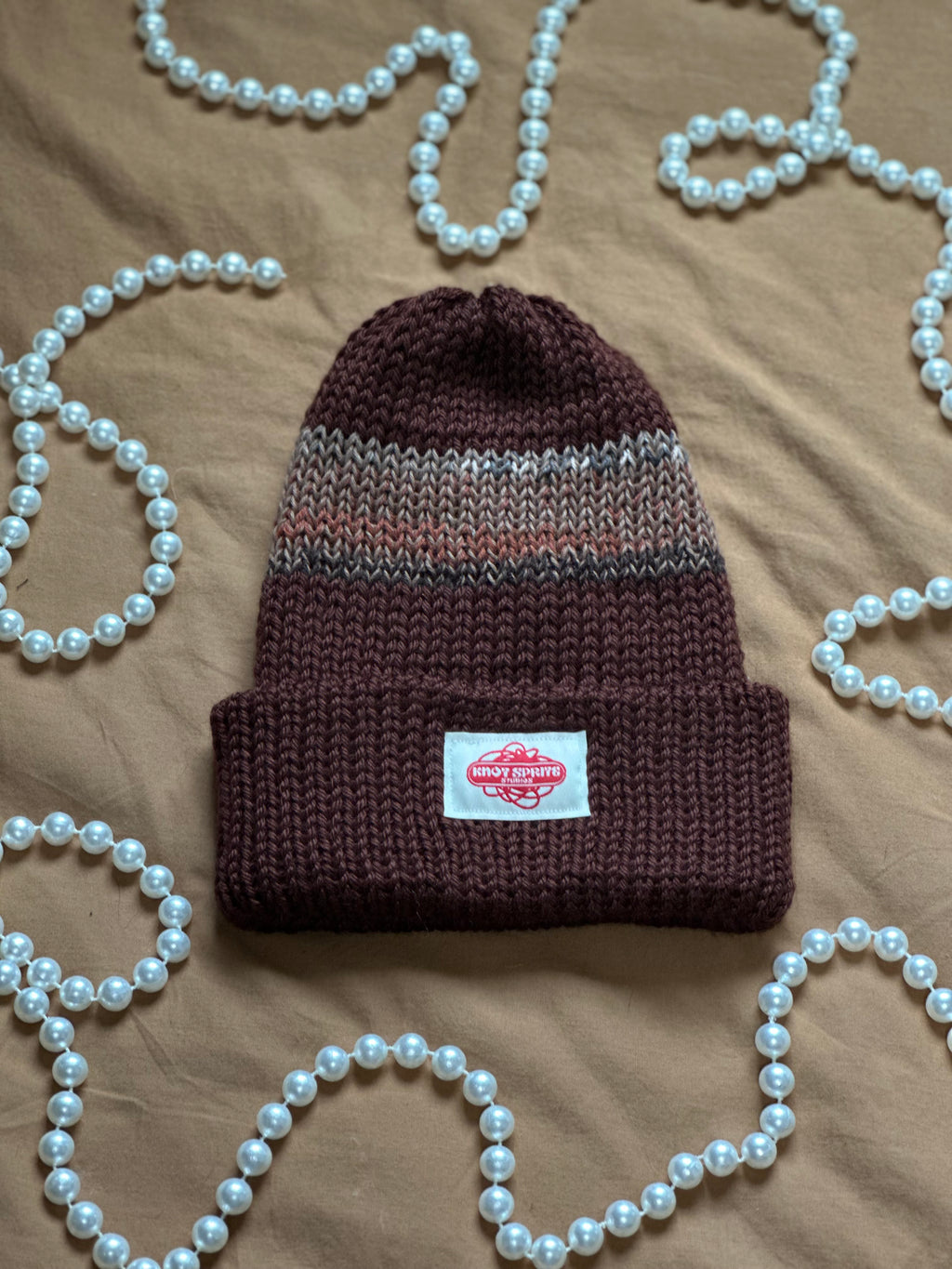 KSS Striped Knit Beanie