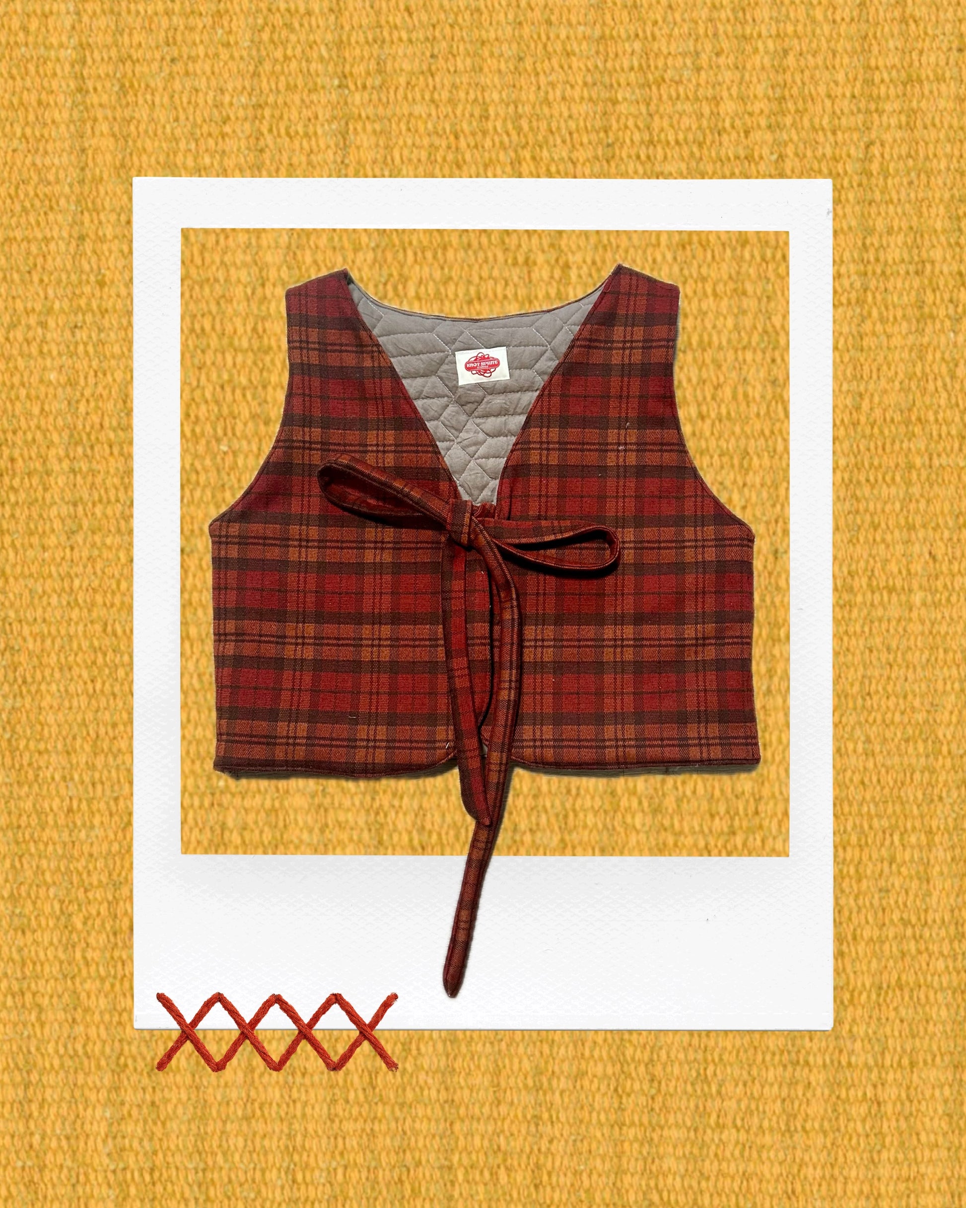 Fixie Vest - Red Plaid