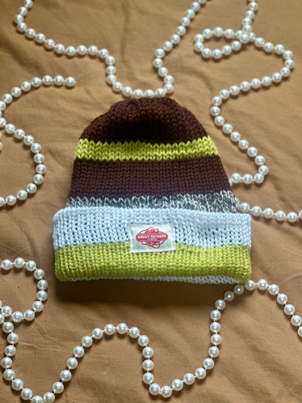 KSS Striped Knit Beanie