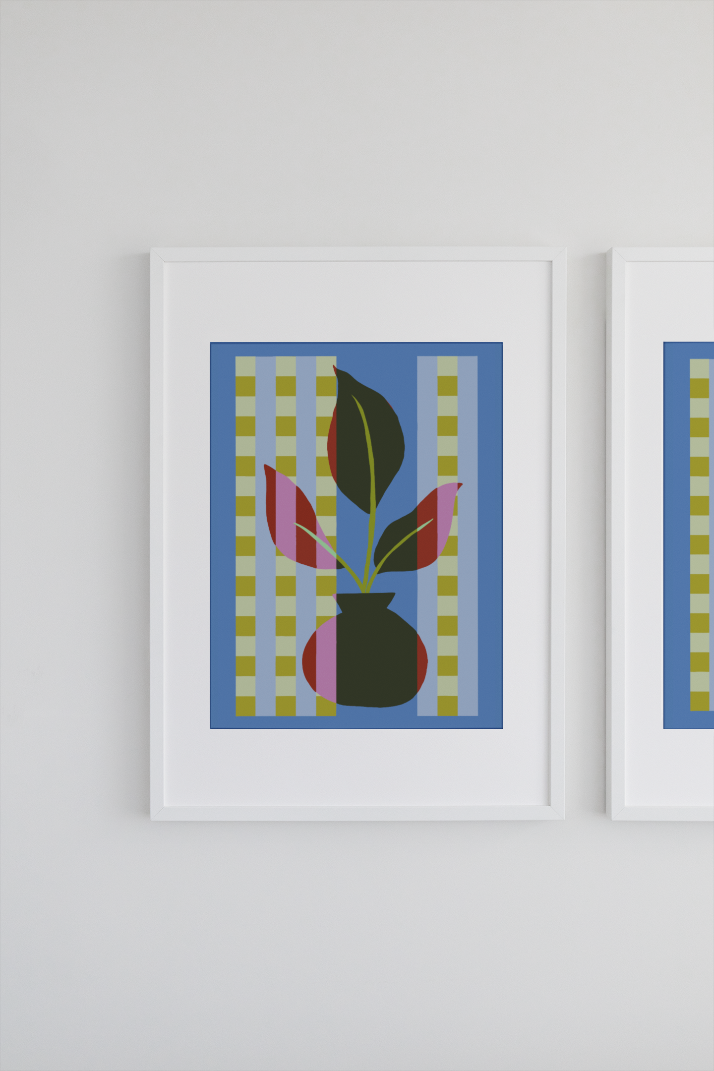 Framed Flower Quilt Art Print