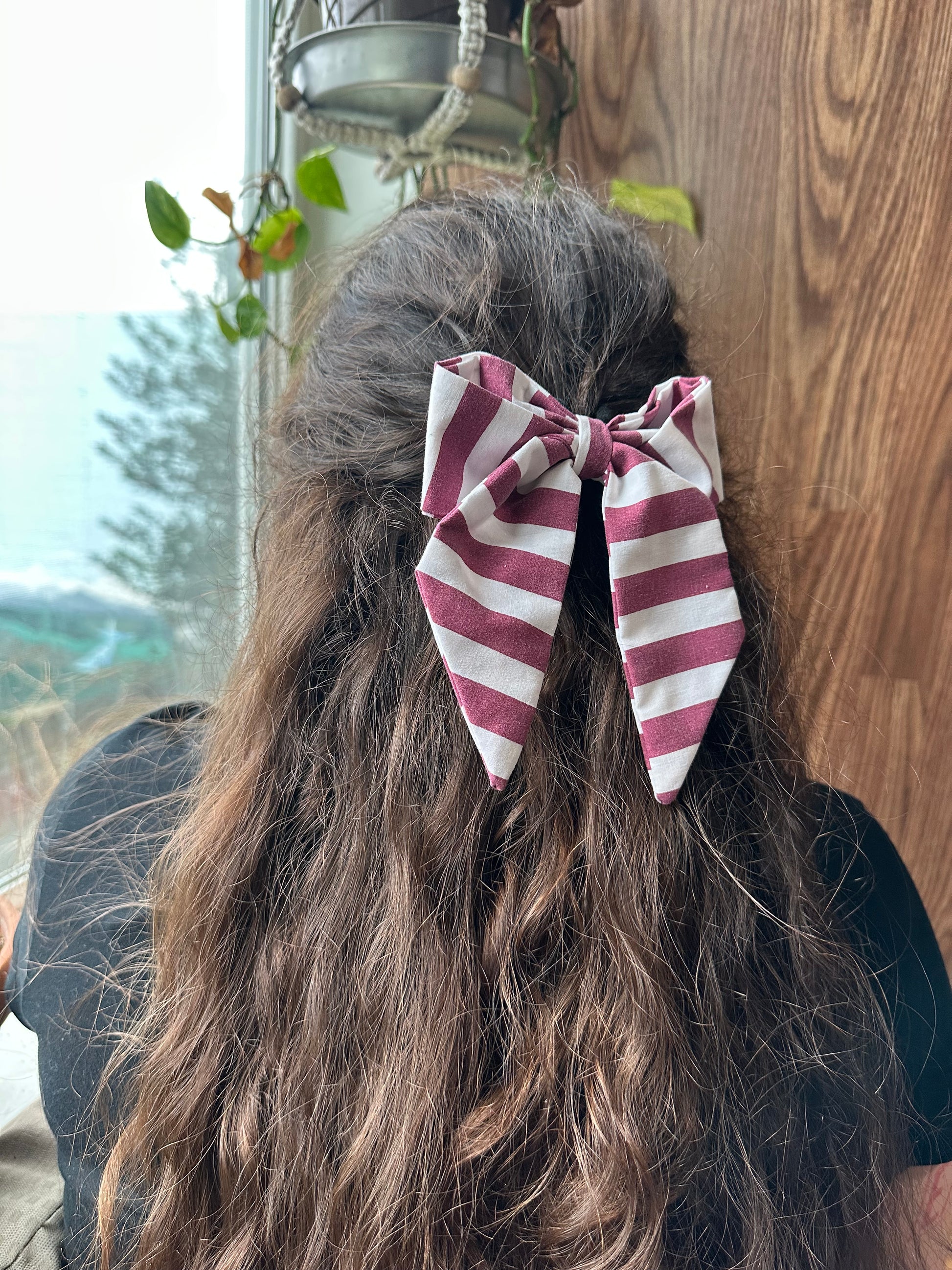 KSS Bow - Purple Striped