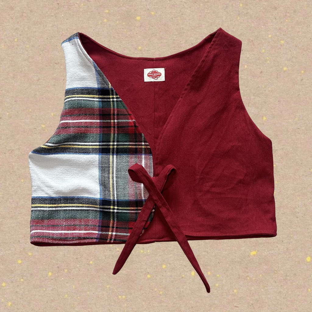 Fixie Vest - Red Plaid
